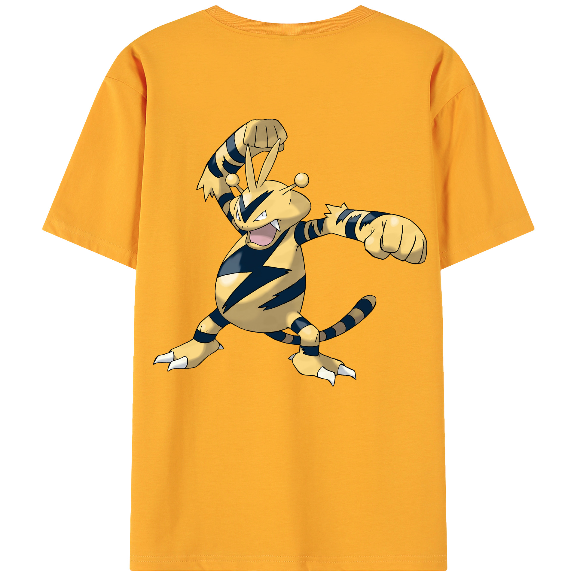 （画像用） ポケットモンスター Pokémon 綿100％ メンズ半袖Tシャツ（バックプリント） 通気性