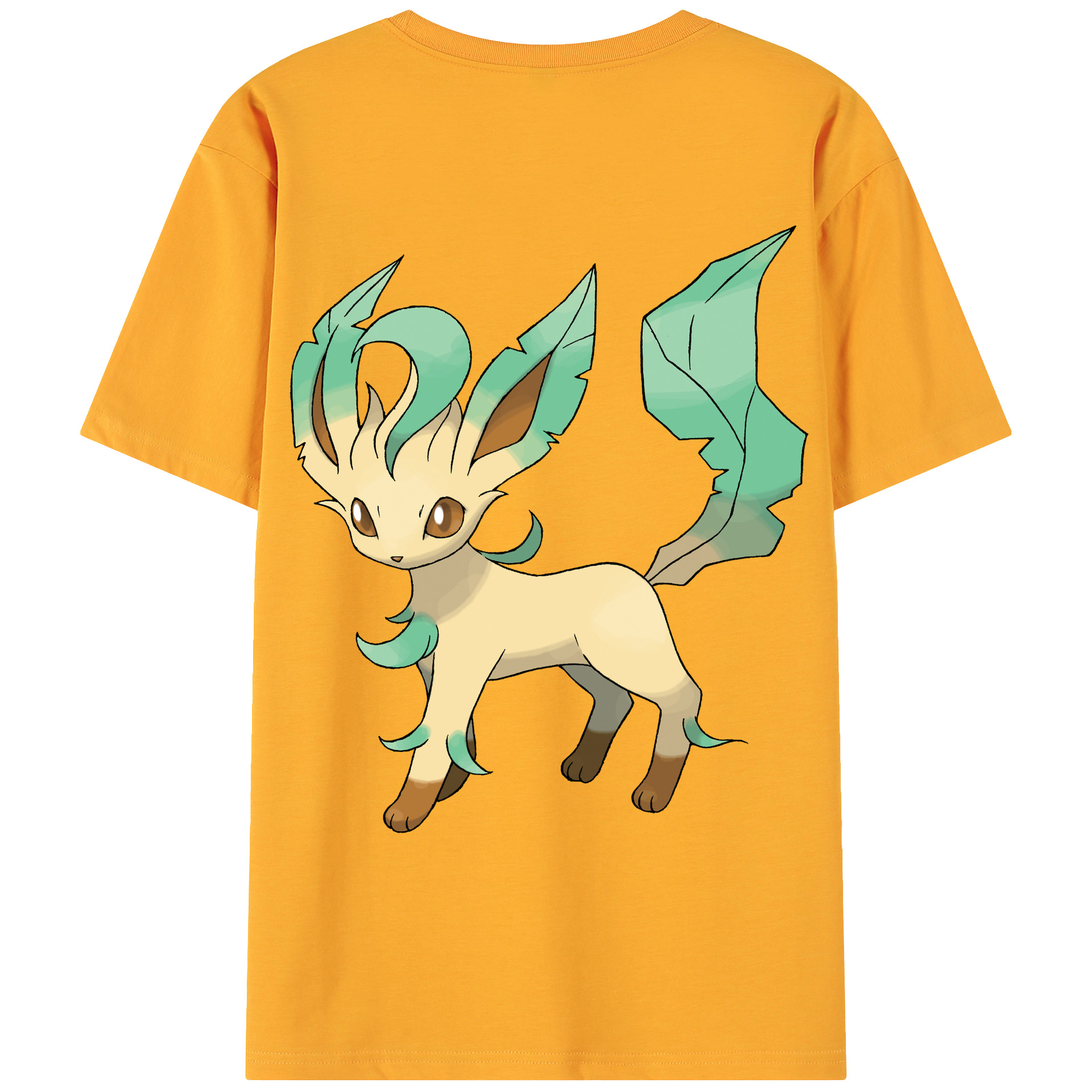（画像用） ポケットモンスター Pokémon 綿100％ メンズ半袖Tシャツ（バックプリント） 通気性