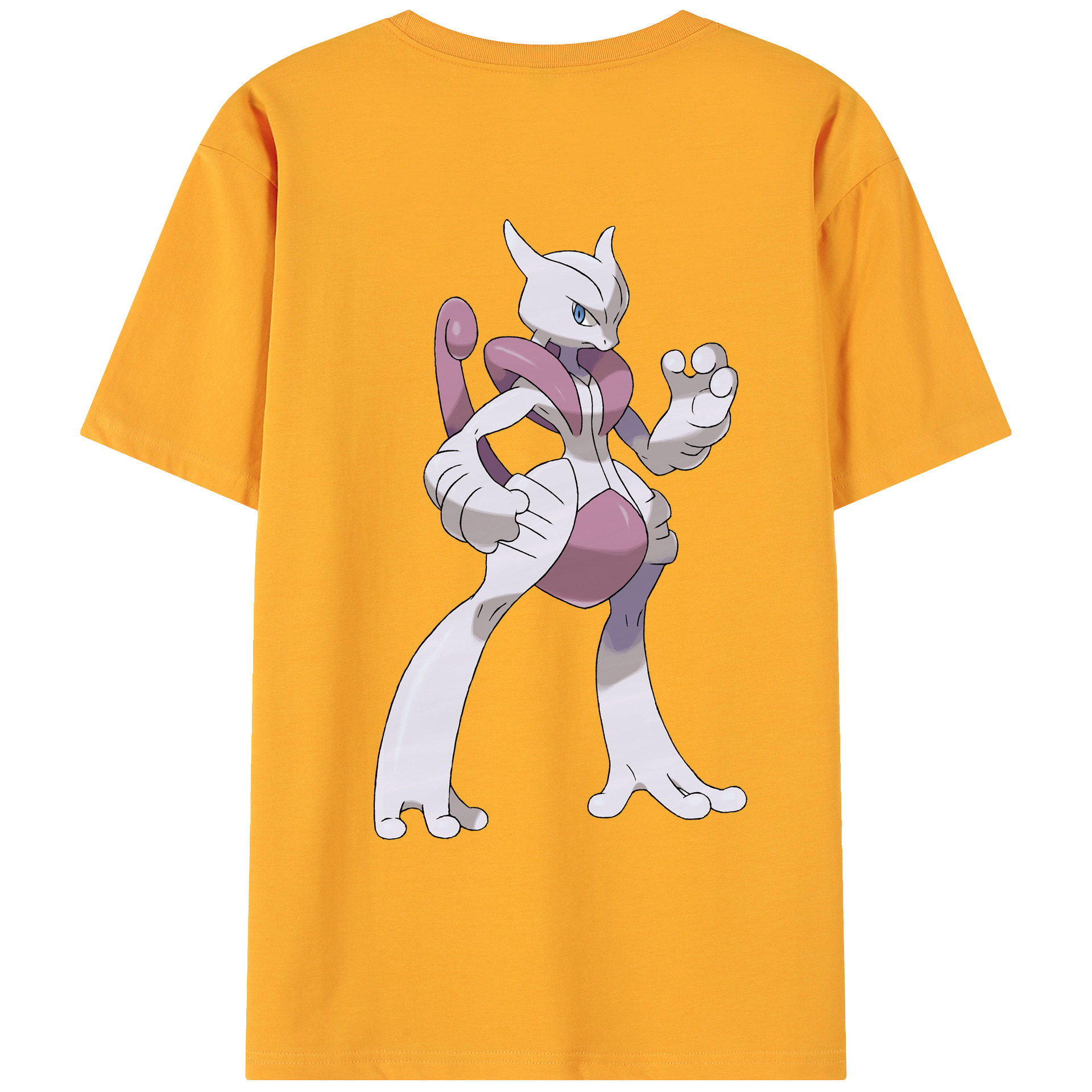 （画像用） ポケットモンスター Pokémon 綿100％ メンズ半袖Tシャツ（バックプリント） 通気性