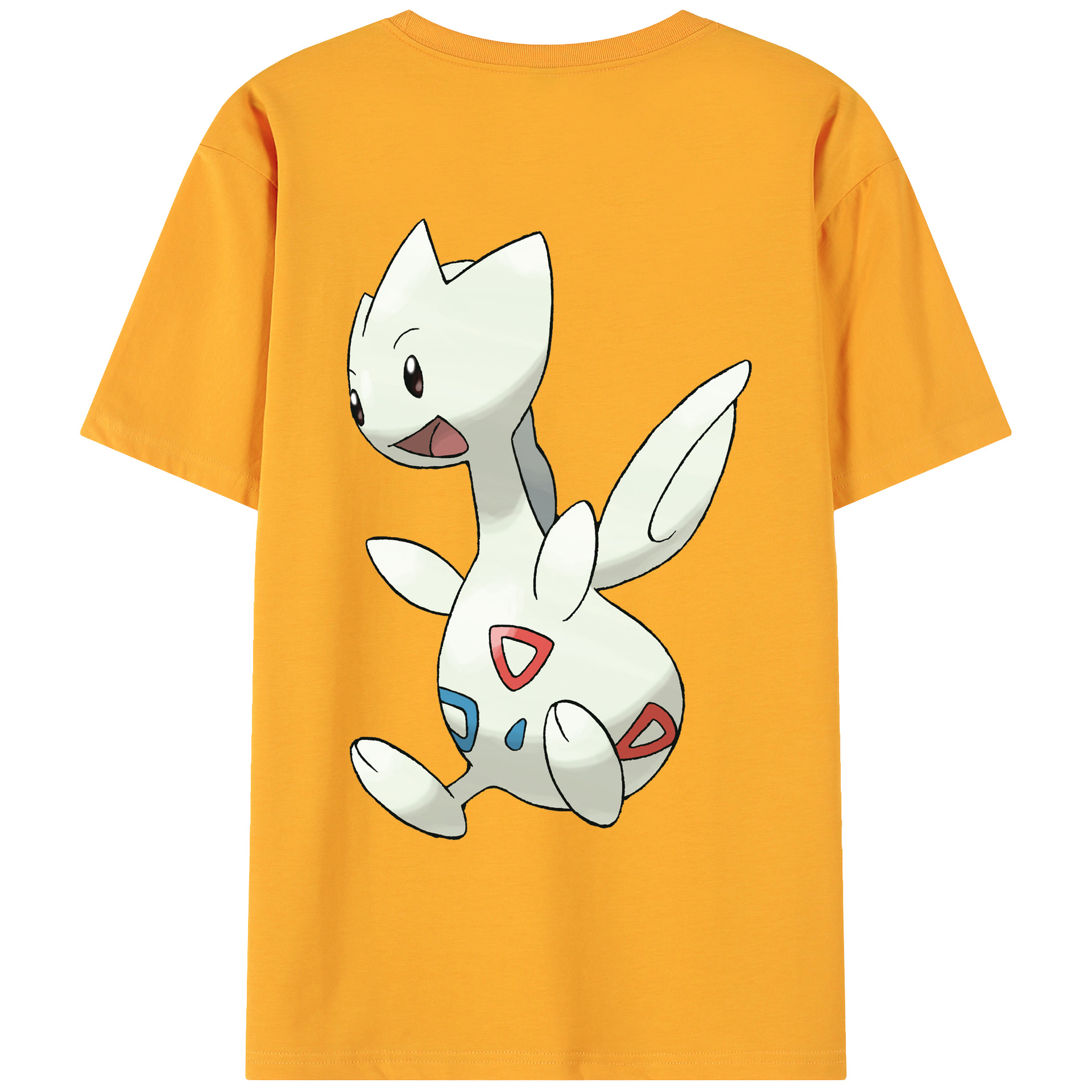 （画像用） ポケットモンスター Pokémon 綿100％ メンズ半袖Tシャツ（バックプリント） 通気性