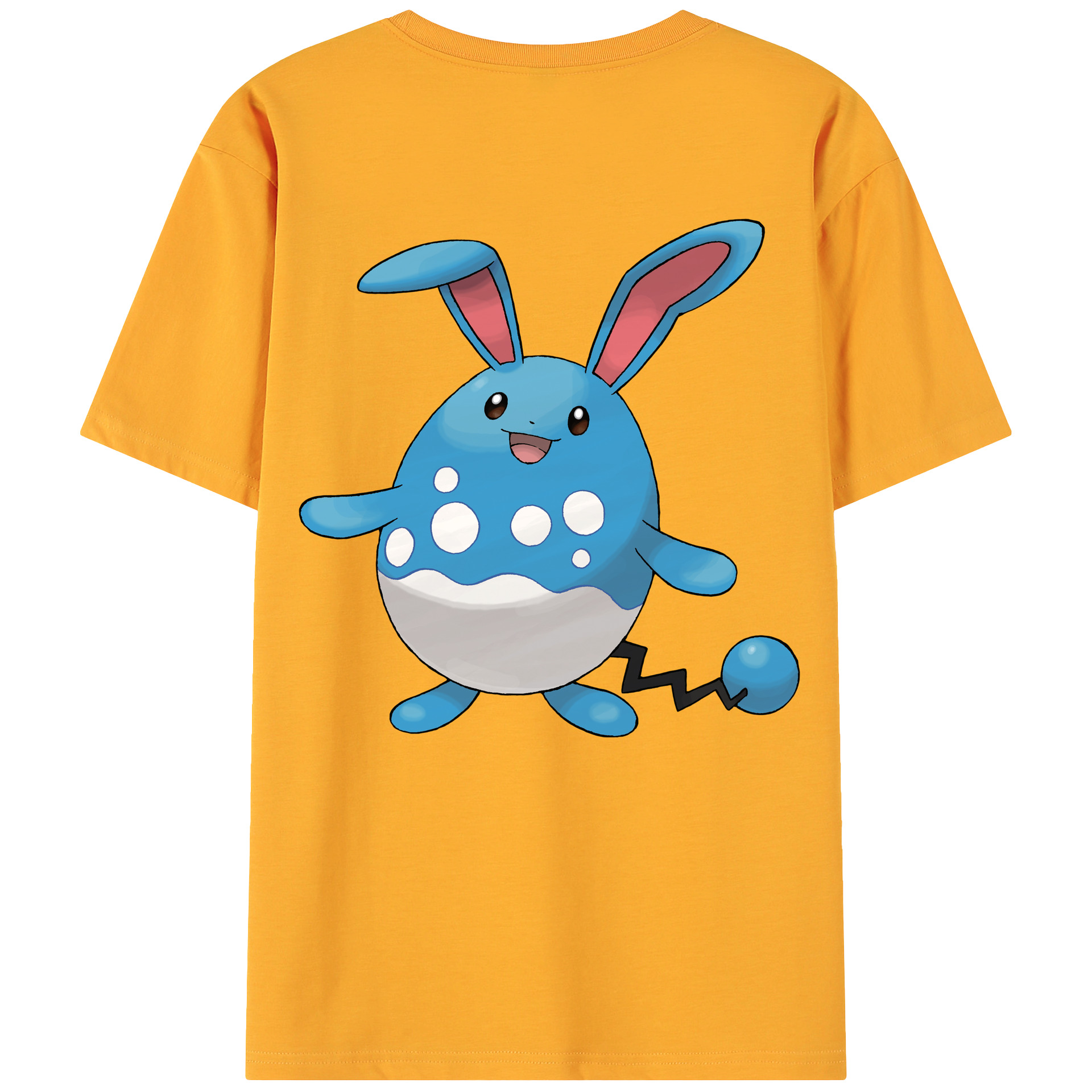 （画像用） ポケットモンスター Pokémon 綿100％ メンズ半袖Tシャツ（バックプリント） 通気性