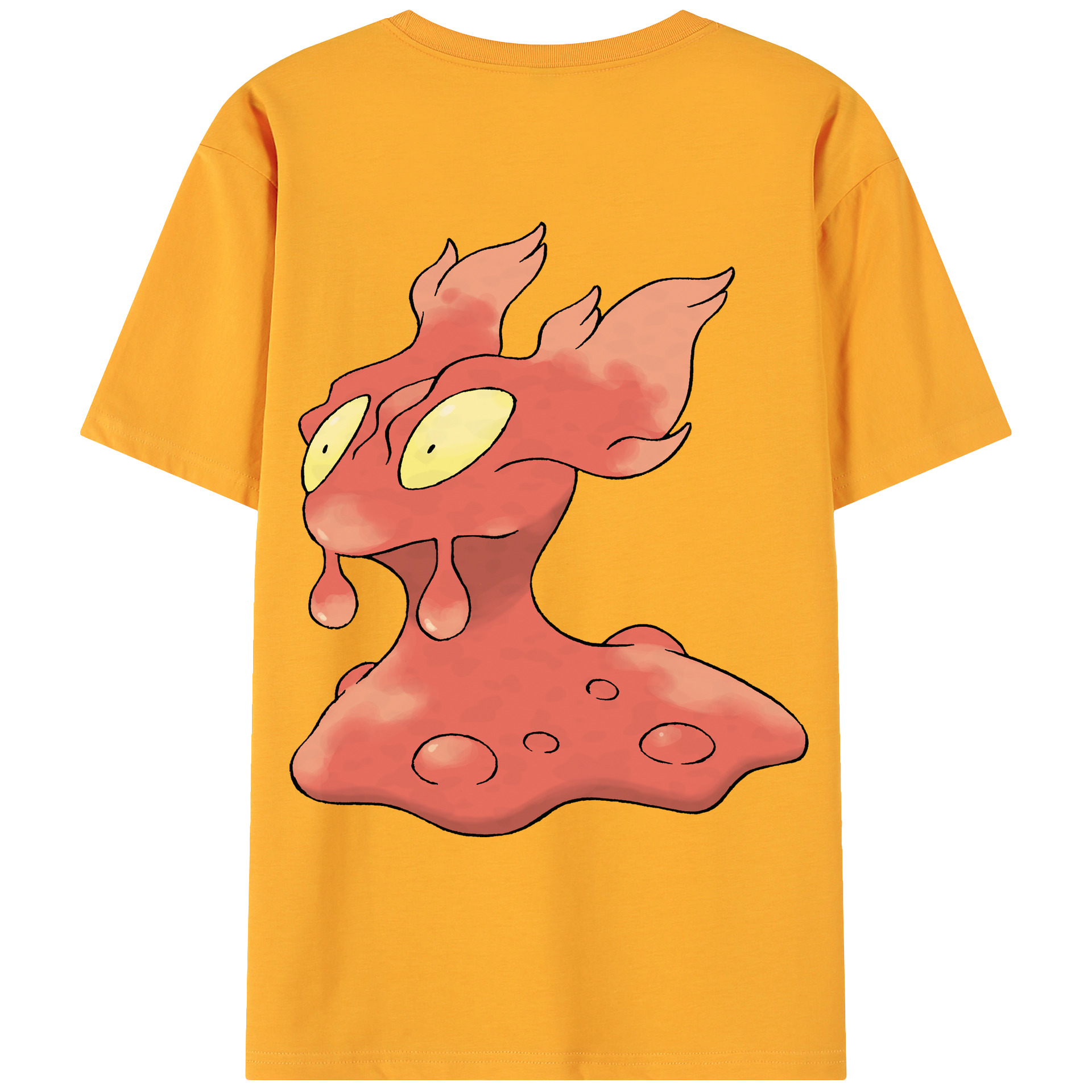 （画像用） ポケットモンスター Pokémon 綿100％ メンズ半袖Tシャツ（バックプリント） 通気性