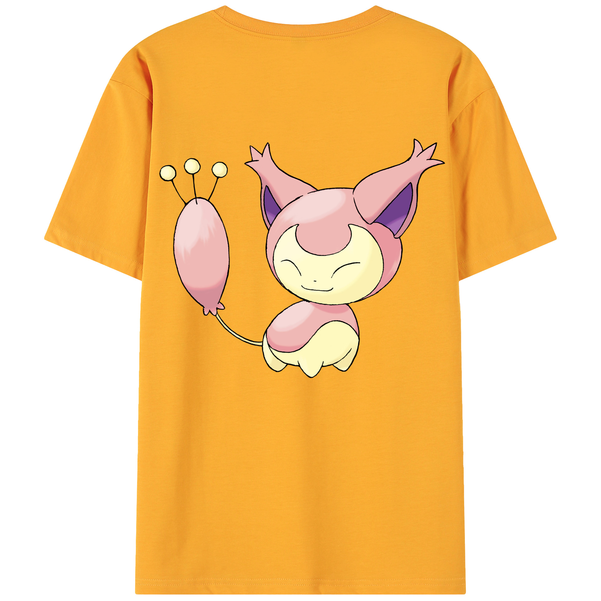 （画像用） ポケットモンスター Pokémon 綿100％ メンズ半袖Tシャツ（バックプリント） 通気性