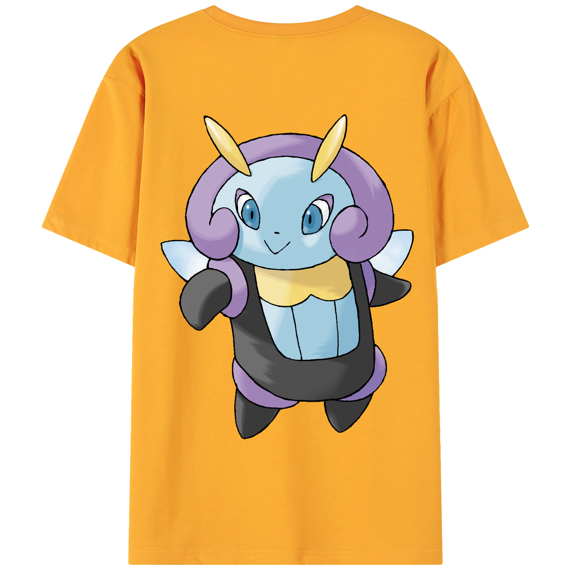 （画像用） ポケットモンスター Pokémon 綿100％ メンズ半袖Tシャツ（バックプリント） 通気性