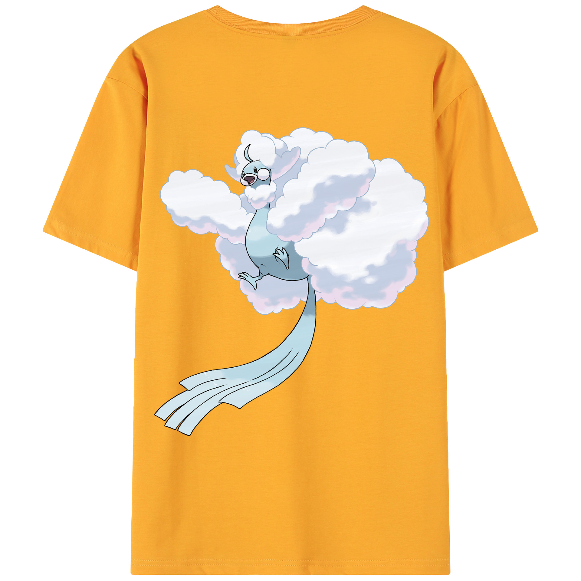 （画像用） ポケットモンスター Pokémon 綿100％ メンズ半袖Tシャツ（バックプリント） 通気性
