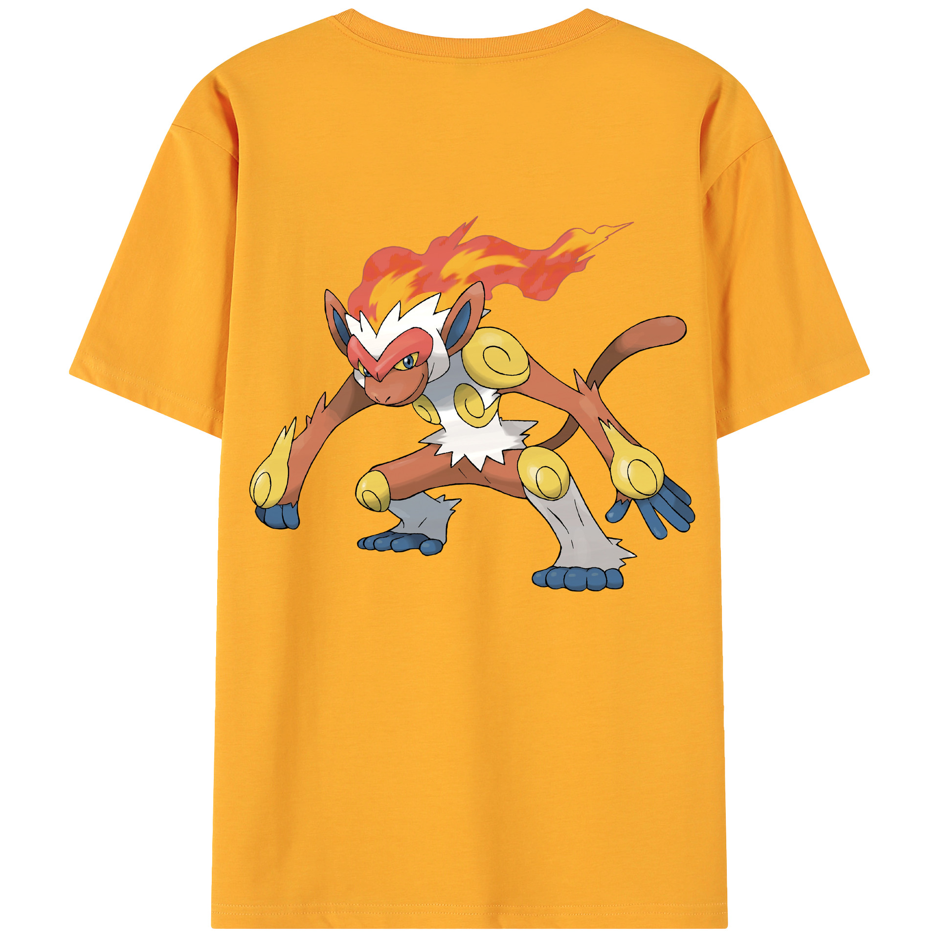 （画像用） ポケットモンスター Pokémon 綿100％ メンズ半袖Tシャツ（バックプリント） 通気性