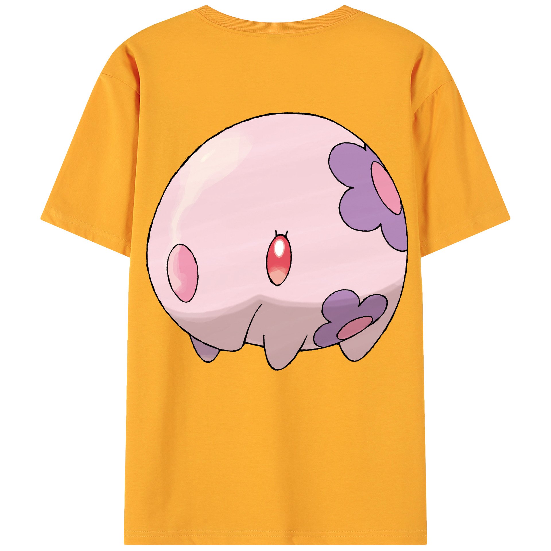 （画像用） ポケットモンスター Pokémon 綿100％ メンズ半袖Tシャツ（バックプリント） 通気性