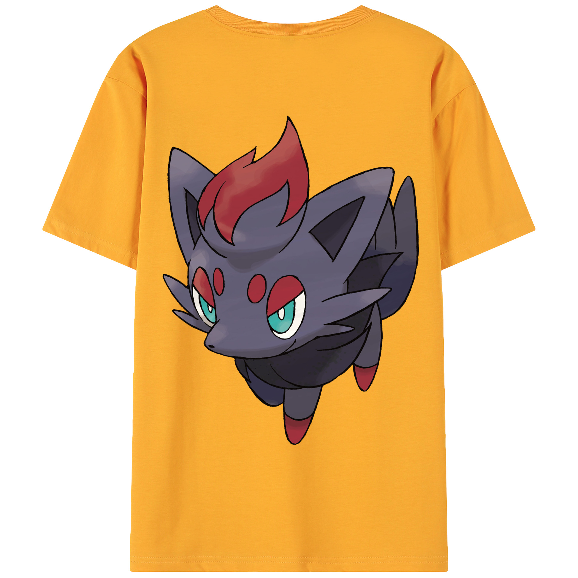 （画像用） ポケットモンスター Pokémon 綿100％ メンズ半袖Tシャツ（バックプリント） 通気性