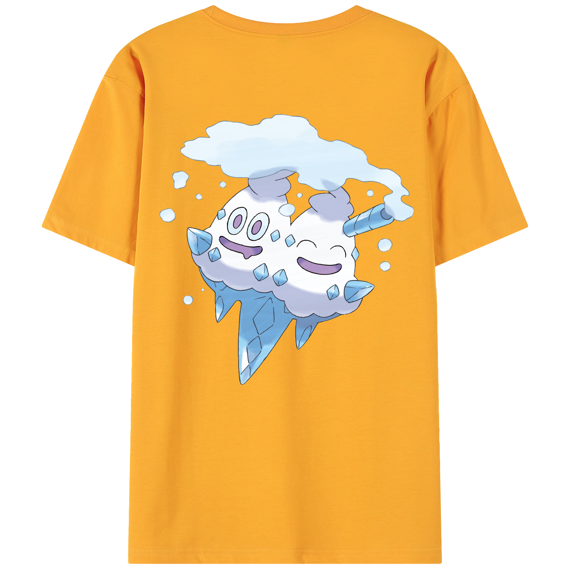 （画像用） ポケットモンスター Pokémon 綿100％ メンズ半袖Tシャツ（バックプリント） 通気性
