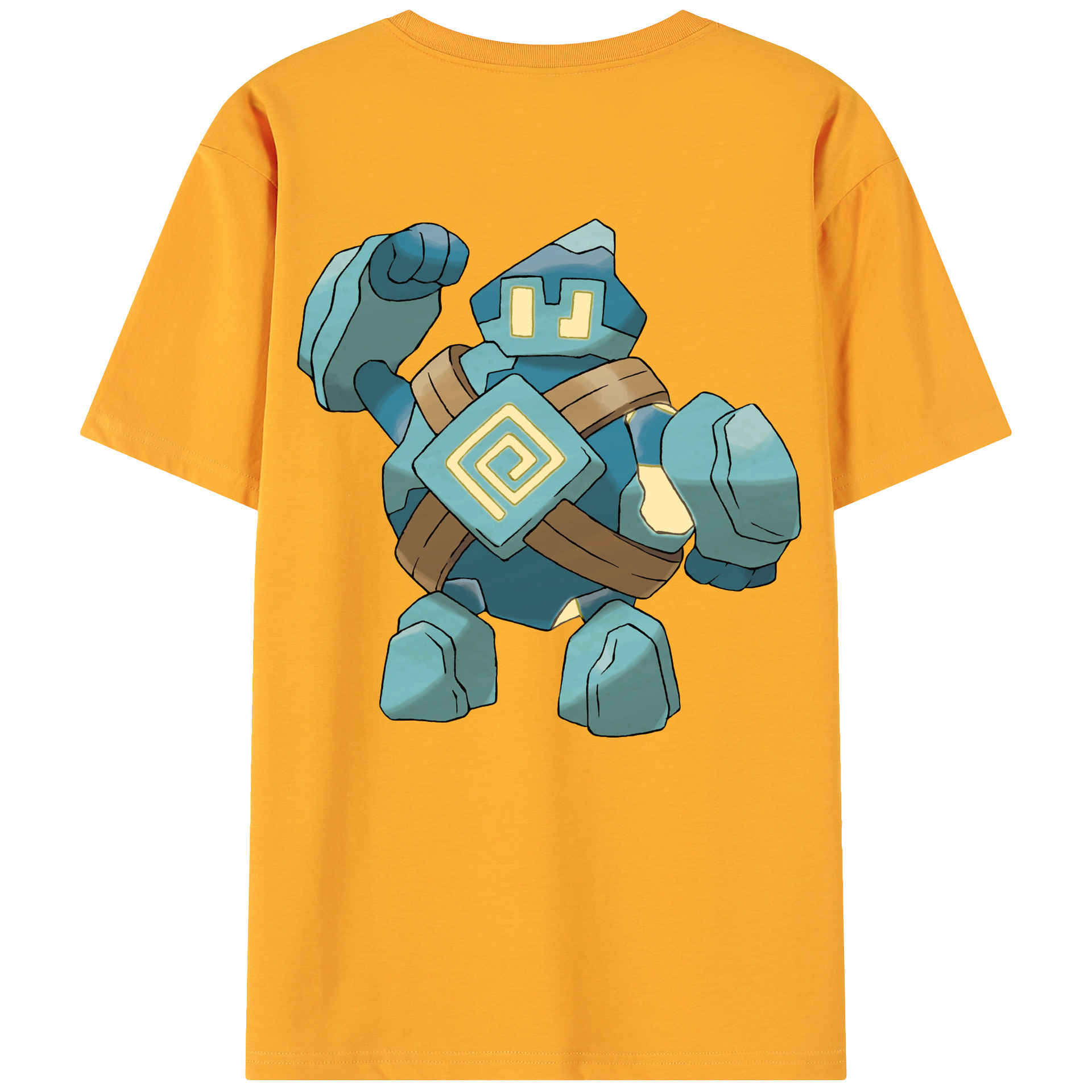 （画像用） ポケットモンスター Pokémon 綿100％ メンズ半袖Tシャツ（バックプリント） 通気性