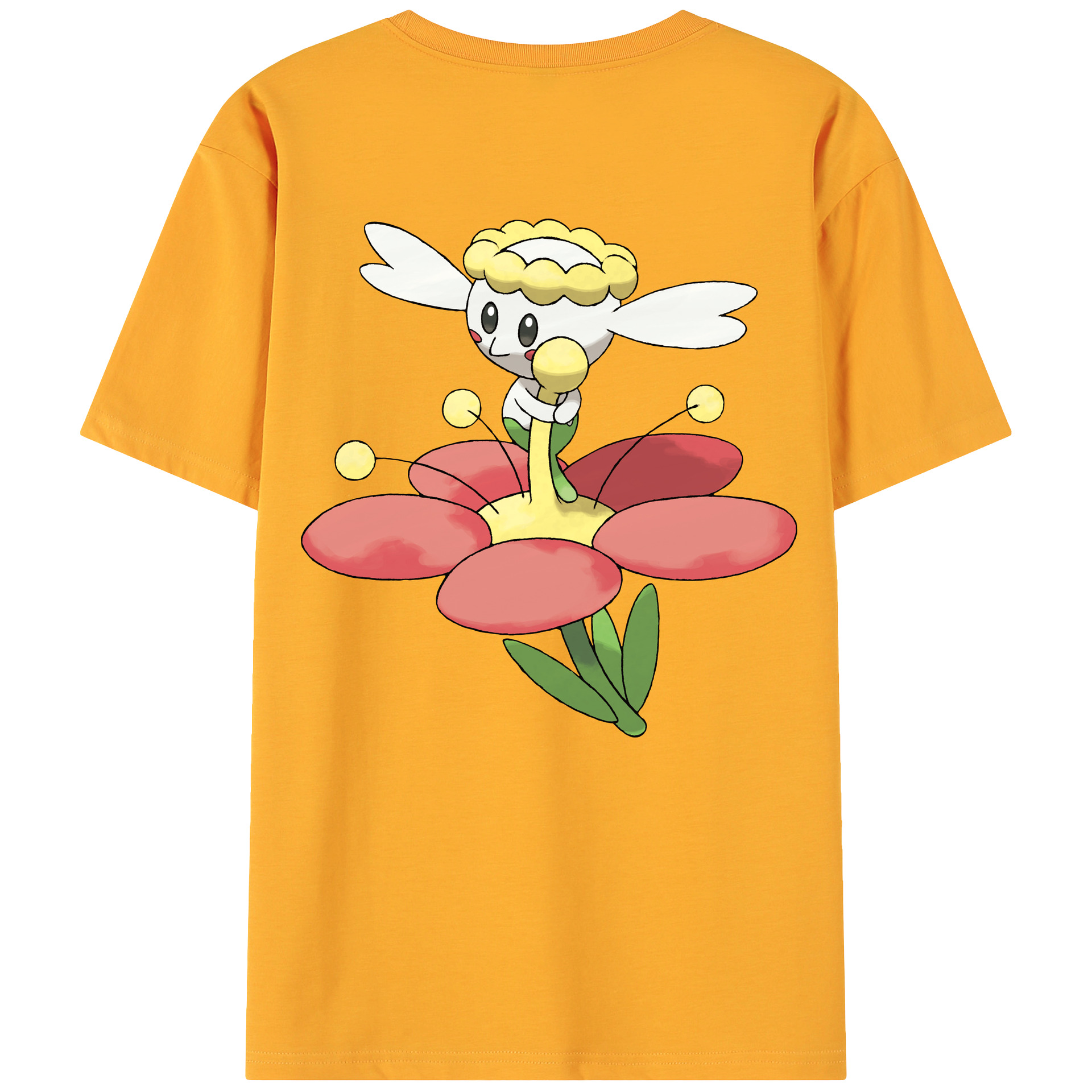 （画像用） ポケットモンスター Pokémon 綿100％ メンズ半袖Tシャツ（バックプリント） 通気性