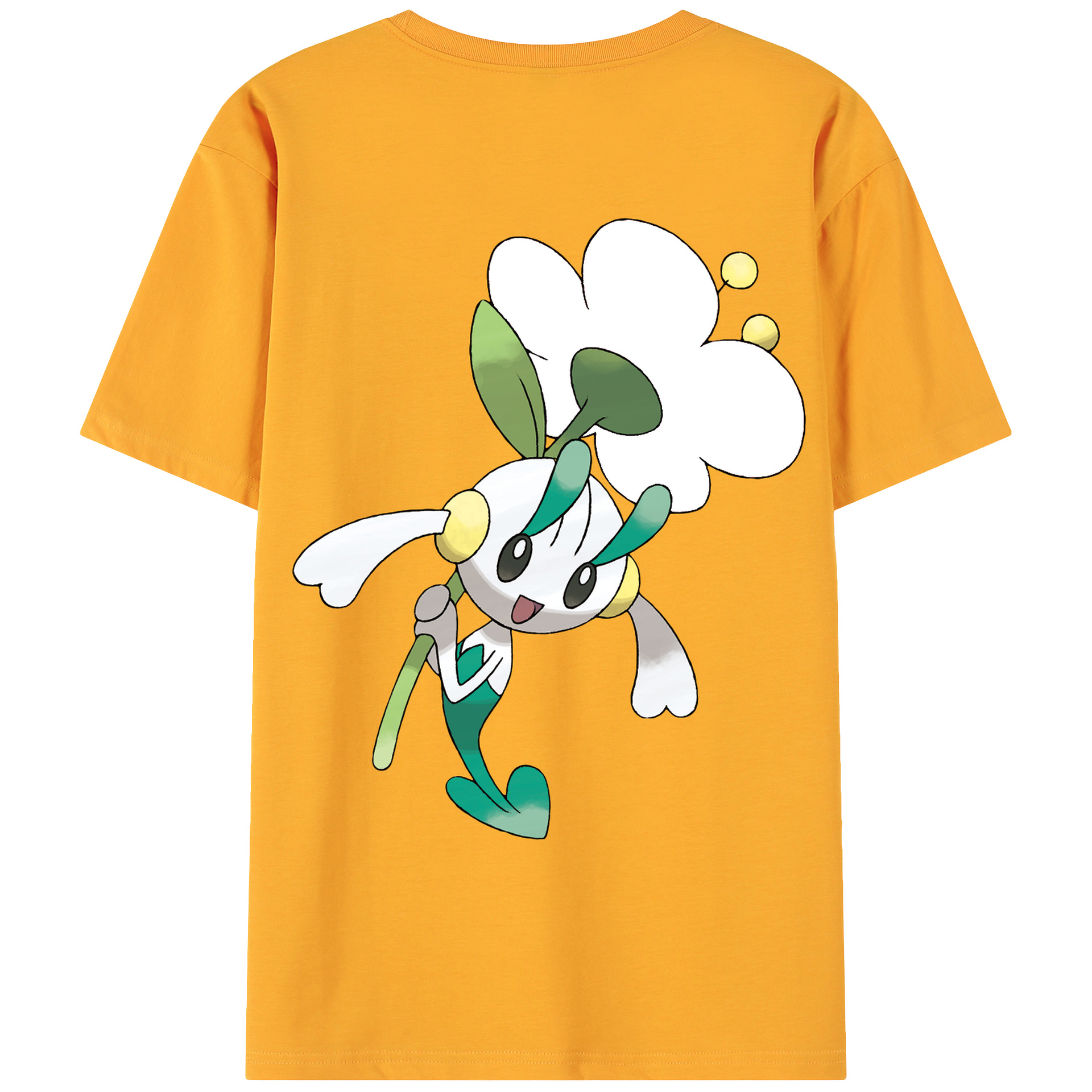 （画像用） ポケットモンスター Pokémon 綿100％ メンズ半袖Tシャツ（バックプリント） 通気性