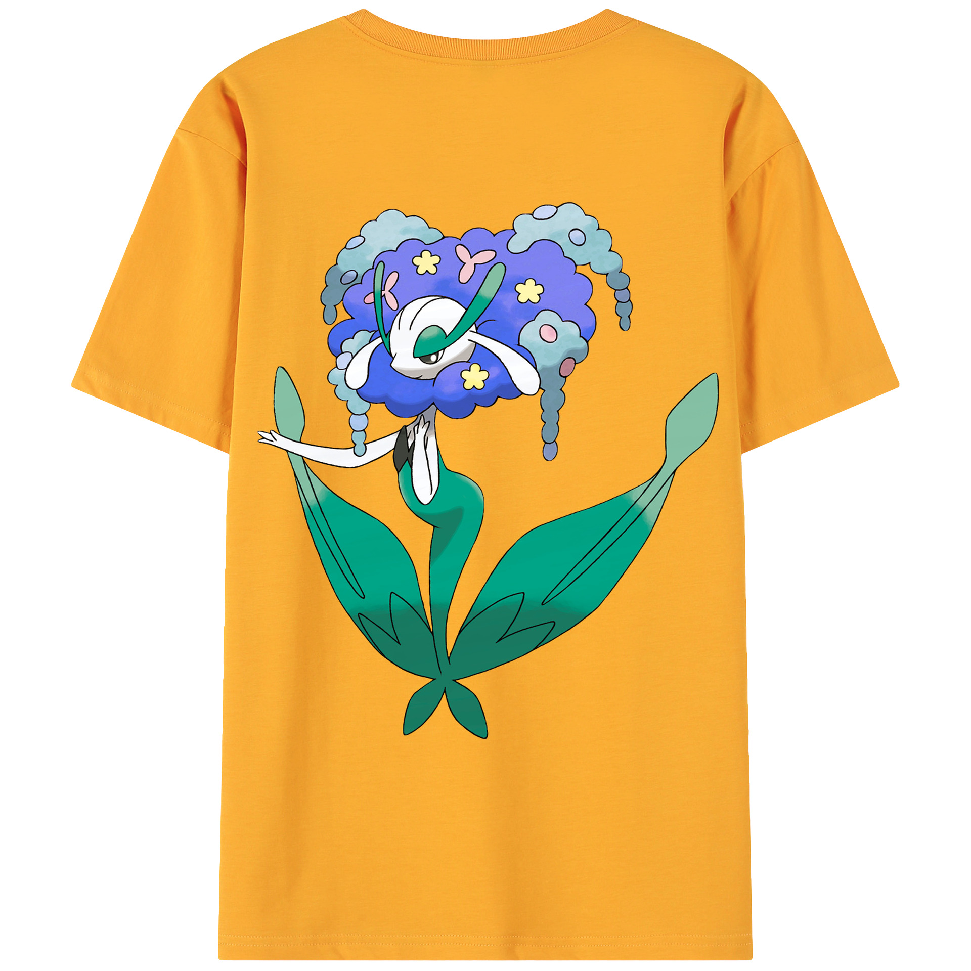 （画像用） ポケットモンスター Pokémon 綿100％ メンズ半袖Tシャツ（バックプリント） 通気性