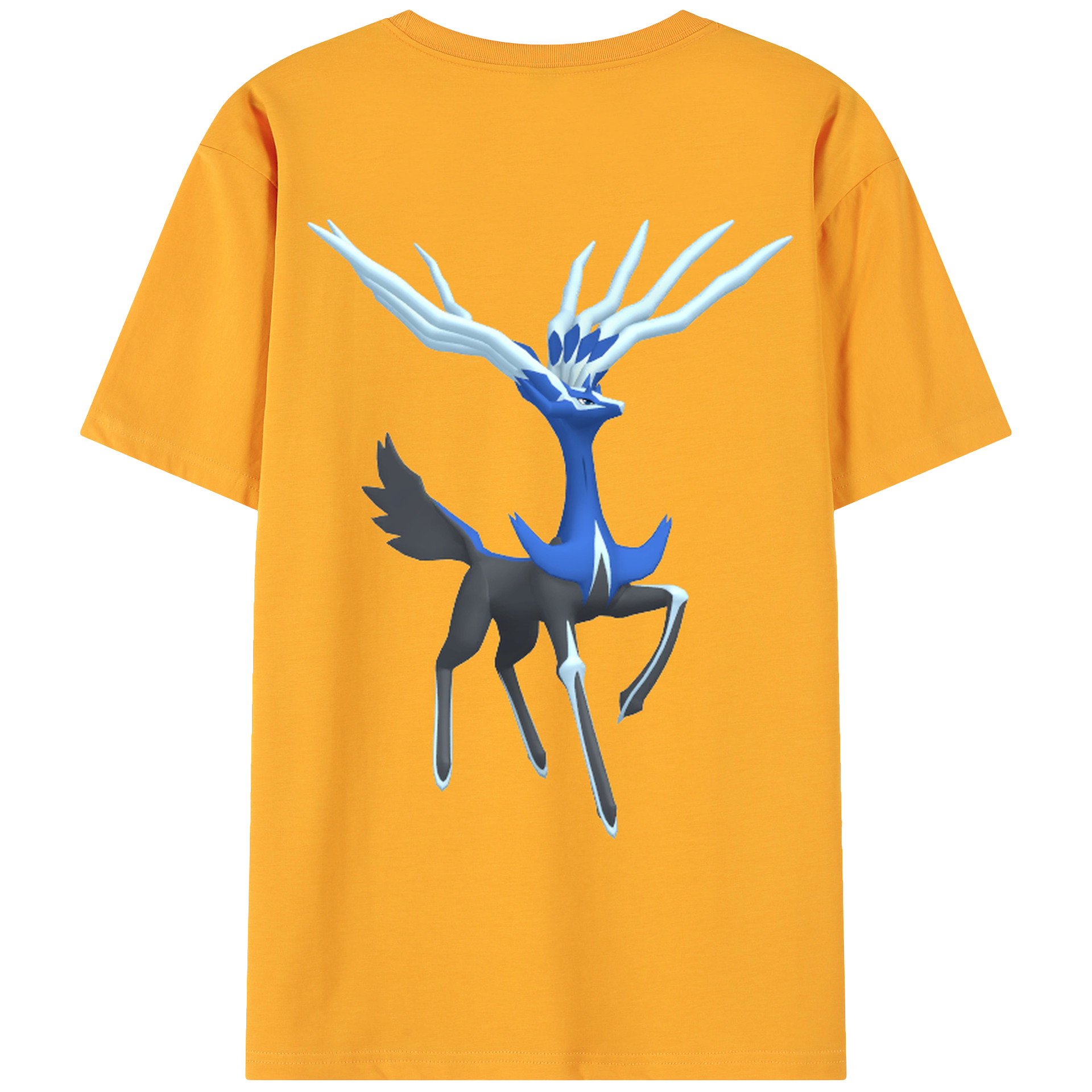 （画像用） ポケットモンスター Pokémon 綿100％ メンズ半袖Tシャツ（バックプリント） 通気性