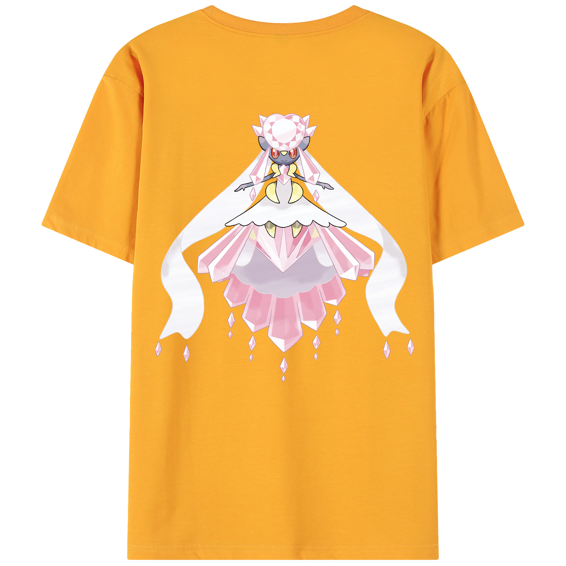 （画像用） ポケットモンスター Pokémon 綿100％ メンズ半袖Tシャツ（バックプリント） 通気性