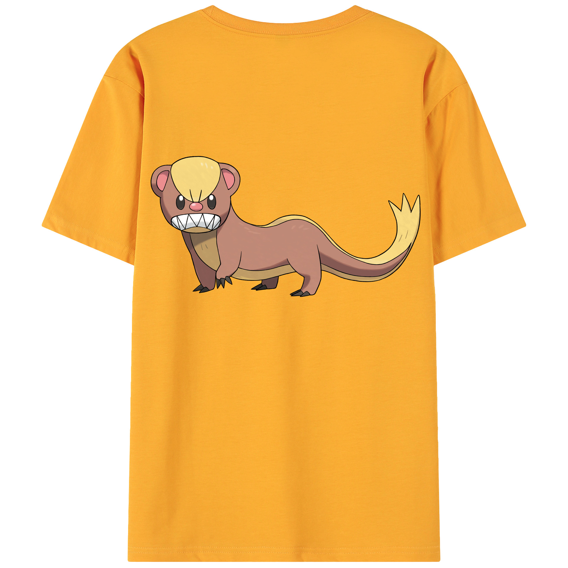 （画像用） ポケットモンスター Pokémon 綿100％ メンズ半袖Tシャツ（バックプリント） 通気性