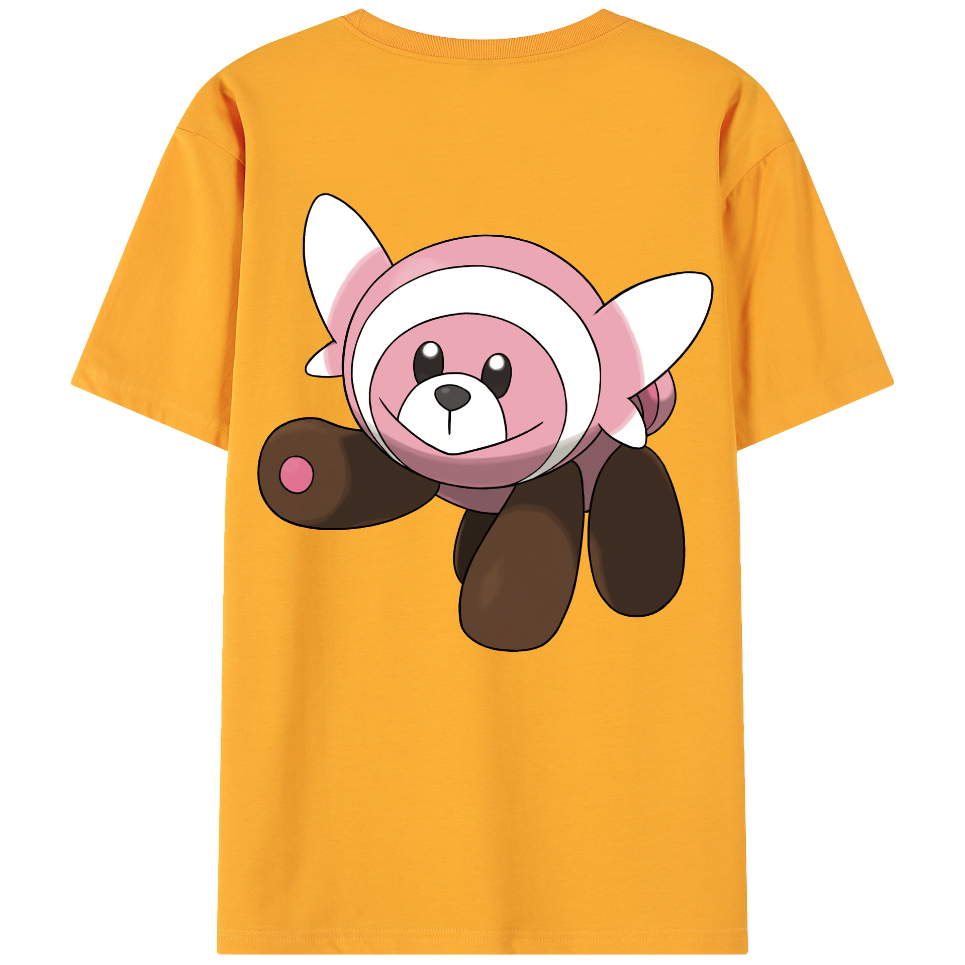 （画像用） ポケットモンスター Pokémon 綿100％ メンズ半袖Tシャツ（バックプリント） 通気性