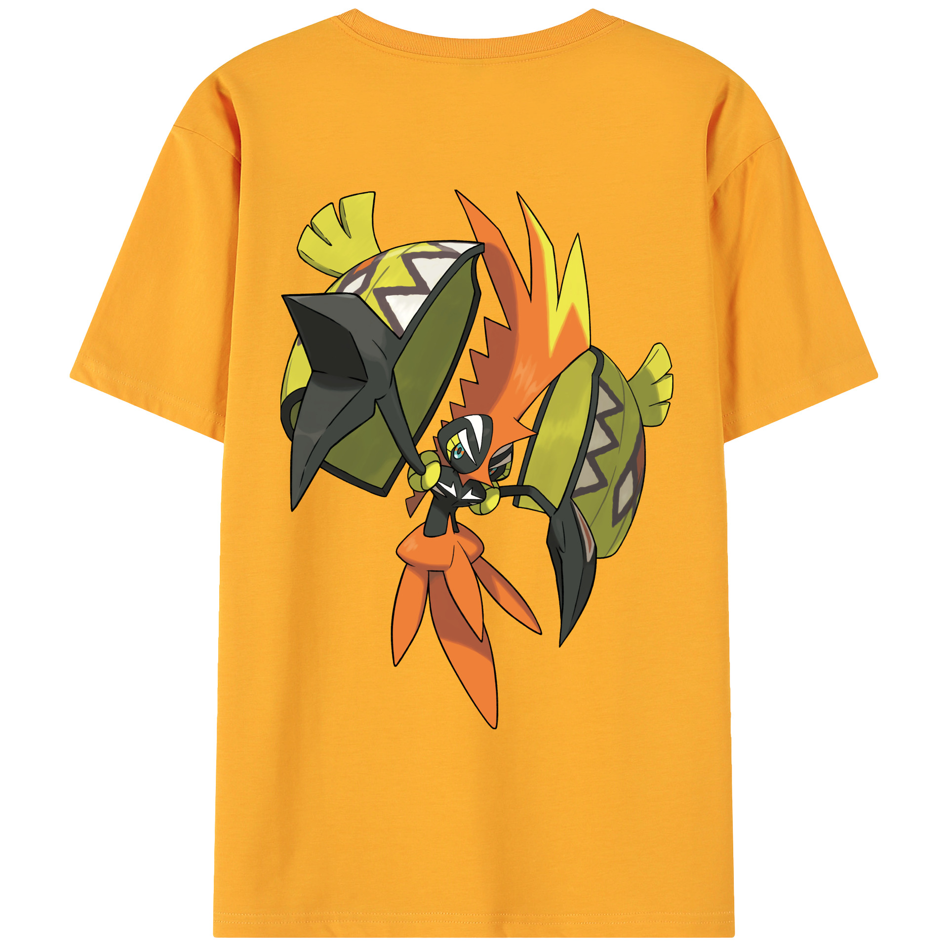 （画像用） ポケットモンスター Pokémon 綿100％ メンズ半袖Tシャツ（バックプリント） 通気性