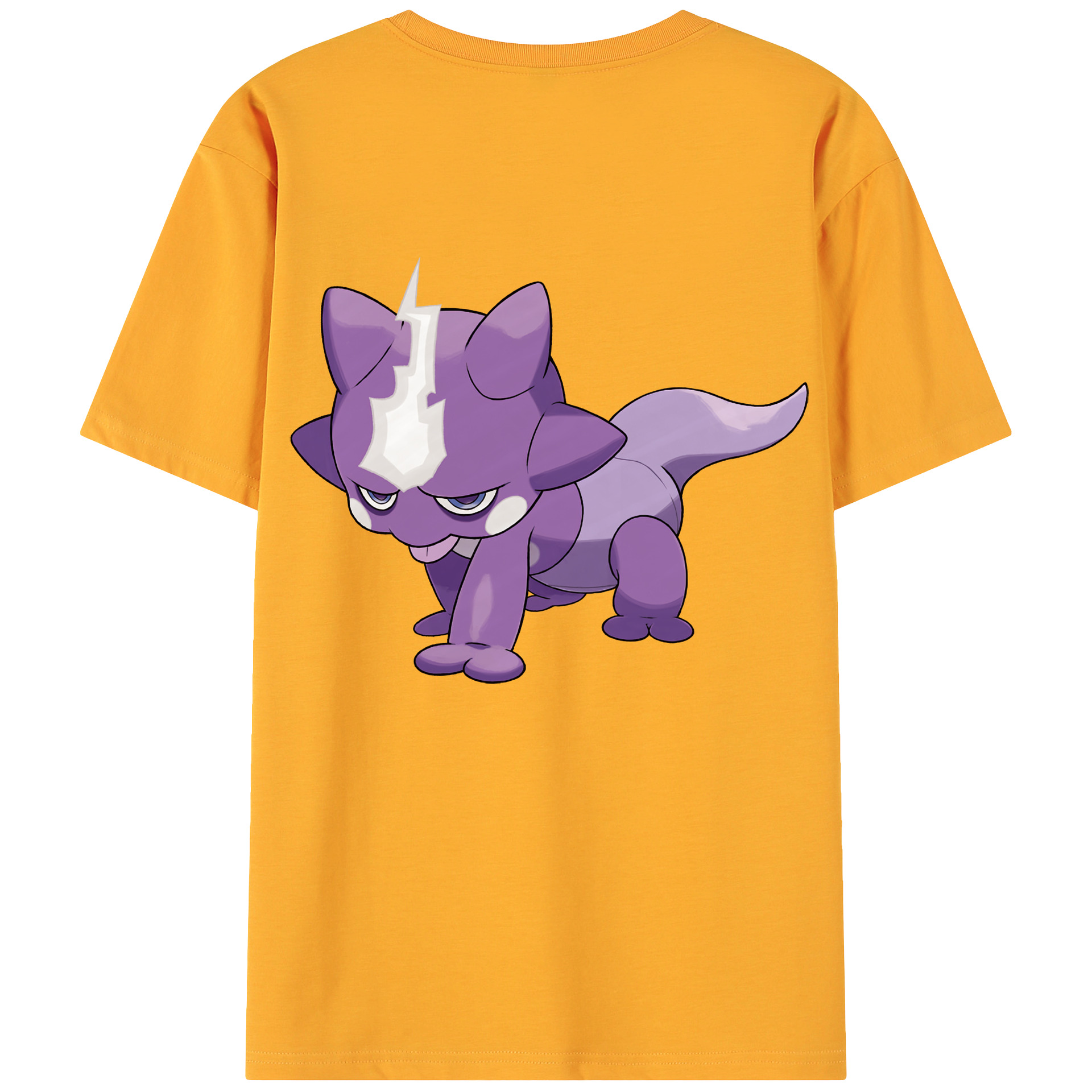 （画像用） ポケットモンスター Pokémon 綿100％ メンズ半袖Tシャツ（バックプリント） 通気性