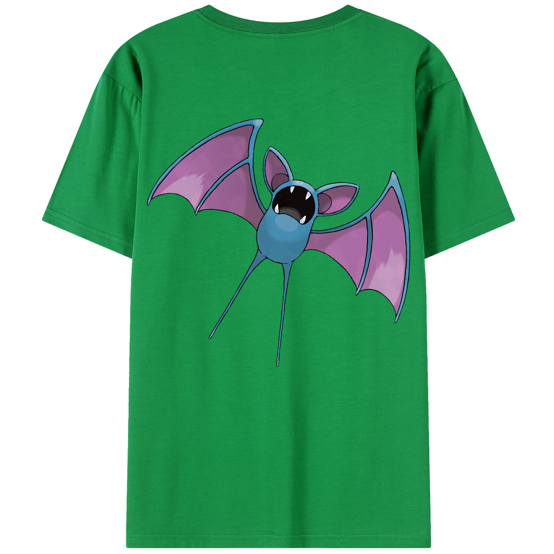 （画像用） ポケットモンスター Pokémon 綿100％ メンズ半袖Tシャツ（バックプリント） 通気性