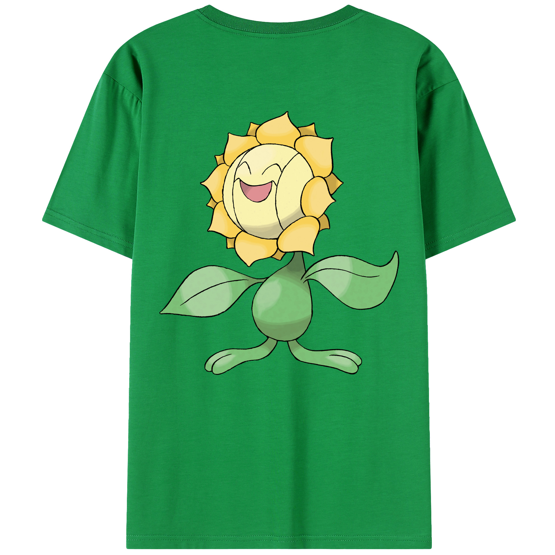 （画像用） ポケットモンスター Pokémon 綿100％ メンズ半袖Tシャツ（バックプリント） 通気性