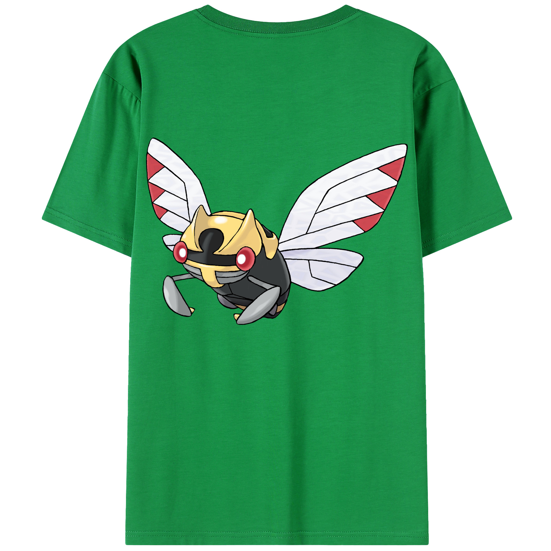（画像用） ポケットモンスター Pokémon 綿100％ メンズ半袖Tシャツ（バックプリント） 通気性