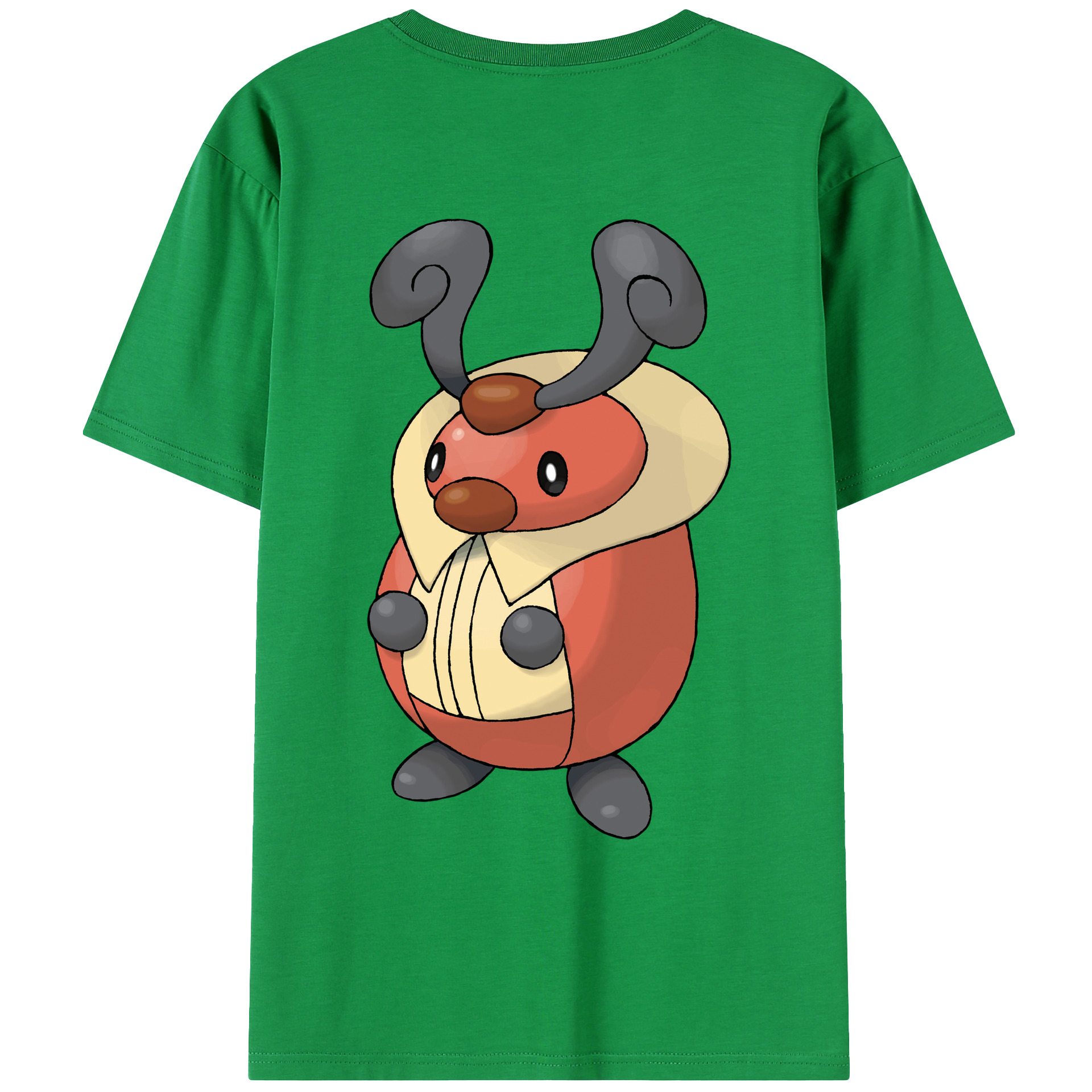 （画像用） ポケットモンスター Pokémon 綿100％ メンズ半袖Tシャツ（バックプリント） 通気性