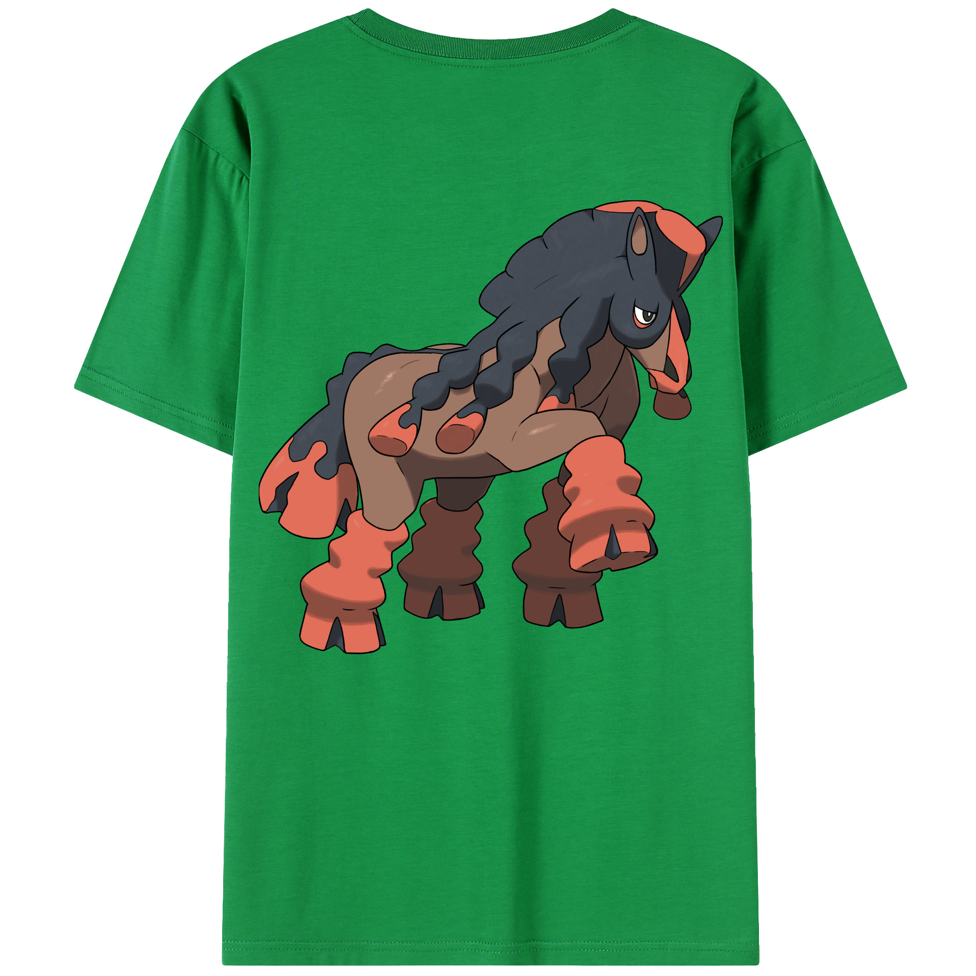 （画像用） ポケットモンスター Pokémon 綿100％ メンズ半袖Tシャツ（バックプリント） 通気性