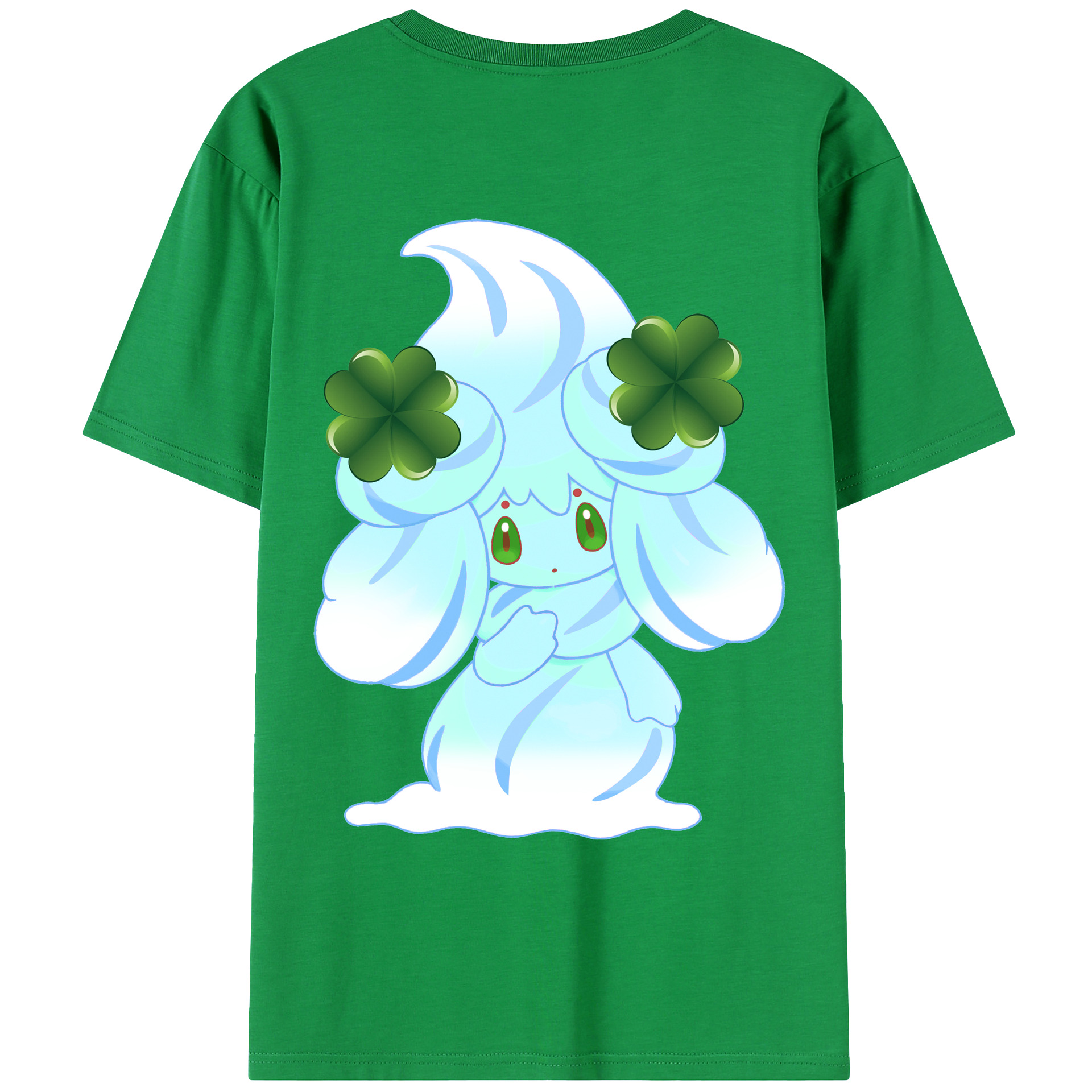 （画像用） ポケットモンスター Pokémon 綿100％ メンズ半袖Tシャツ（バックプリント） 通気性