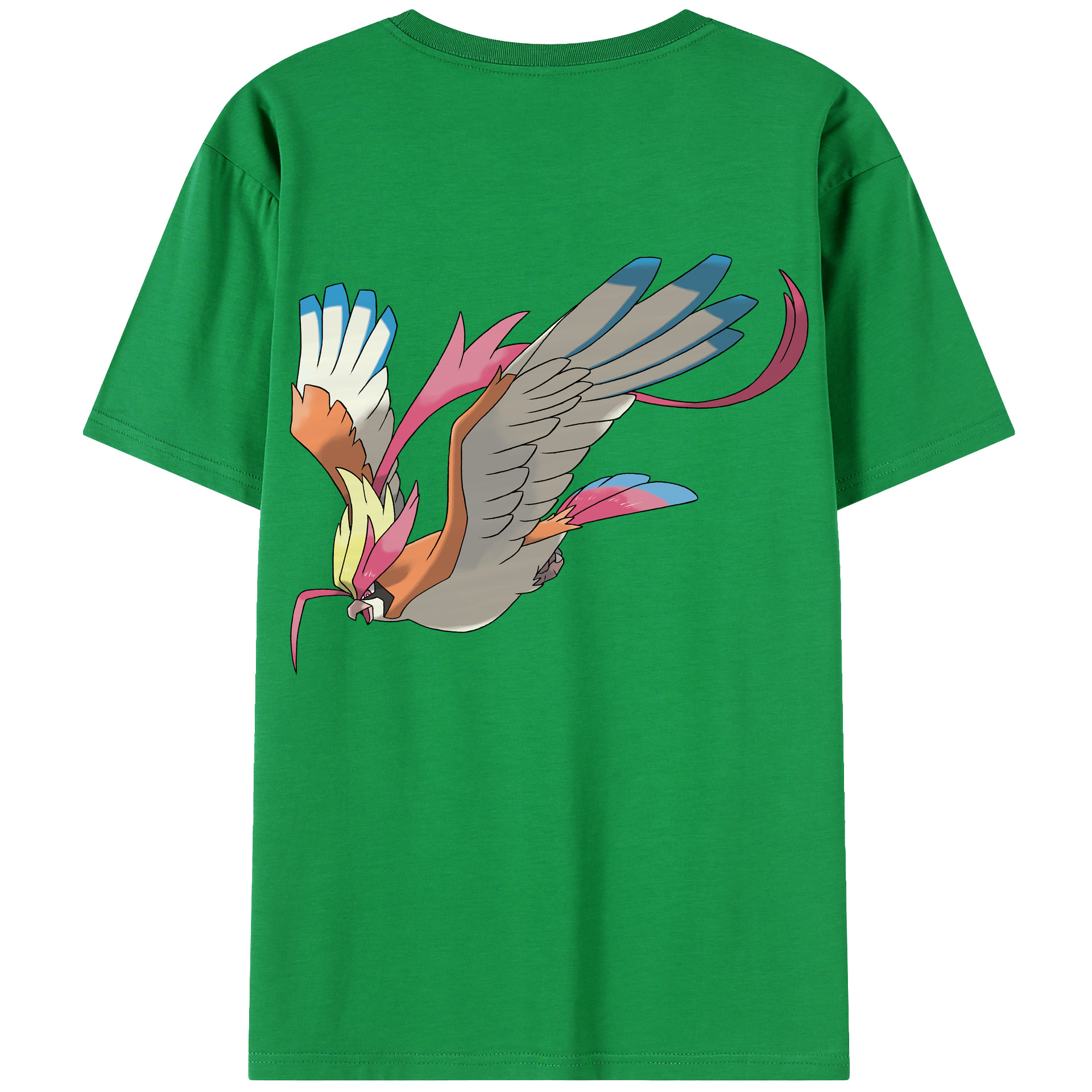 （画像用） ポケットモンスター Pokémon 綿100％ メンズ半袖Tシャツ（バックプリント） 通気性