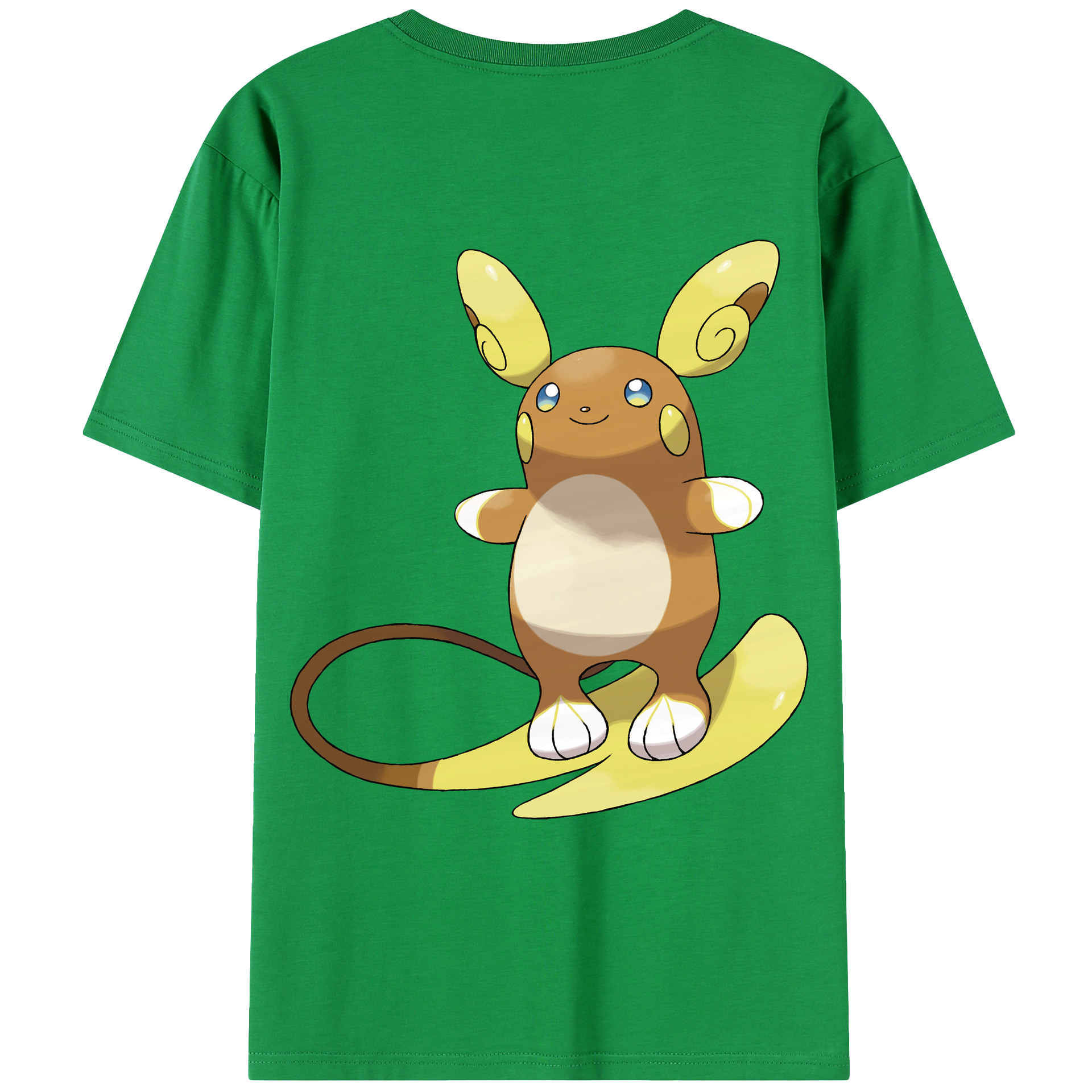 （画像用） ポケットモンスター Pokémon 綿100％ メンズ半袖Tシャツ（バックプリント） 通気性