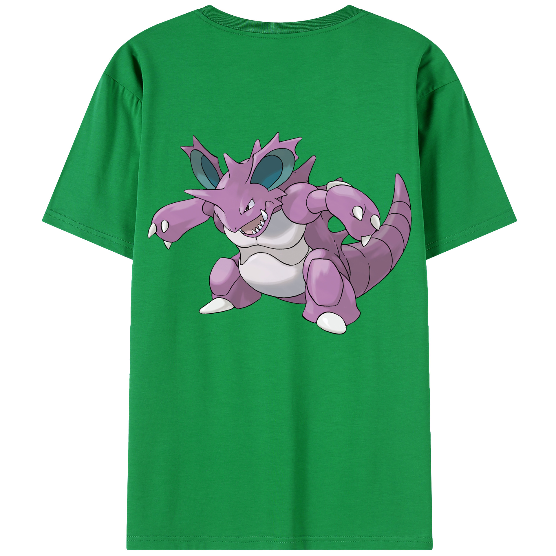 （画像用） ポケットモンスター Pokémon 綿100％ メンズ半袖Tシャツ（バックプリント） 通気性