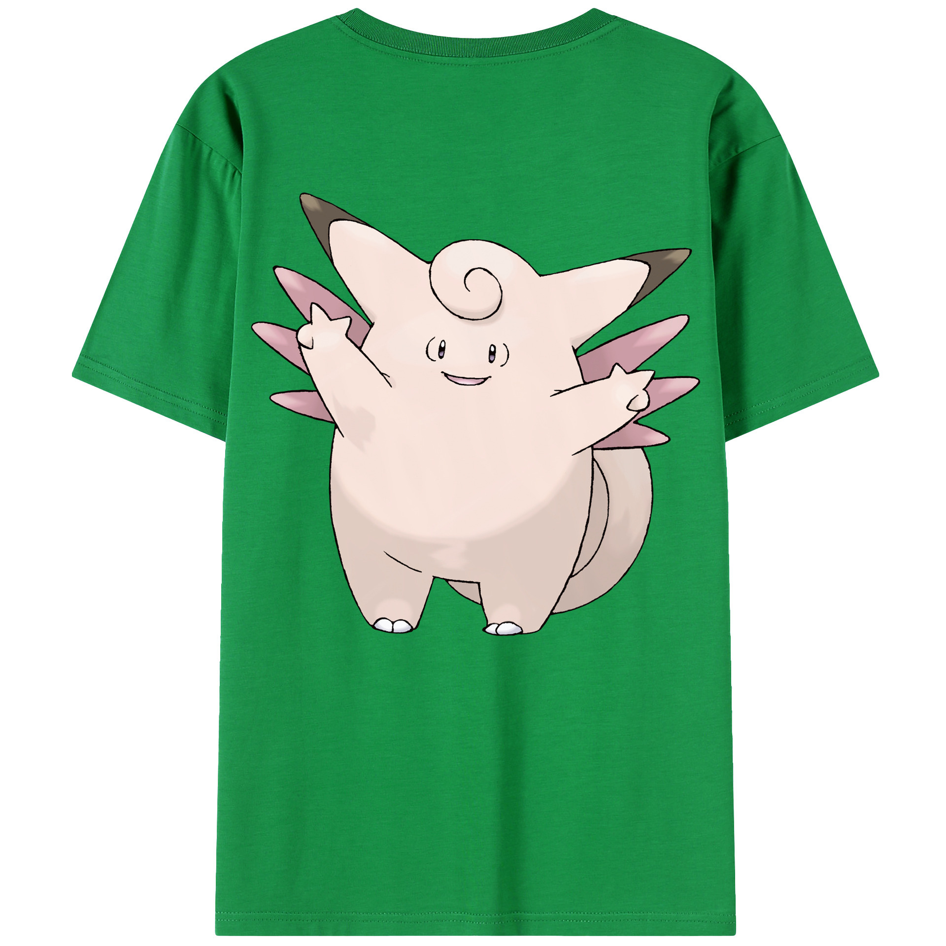 （画像用） ポケットモンスター Pokémon 綿100％ メンズ半袖Tシャツ（バックプリント） 通気性