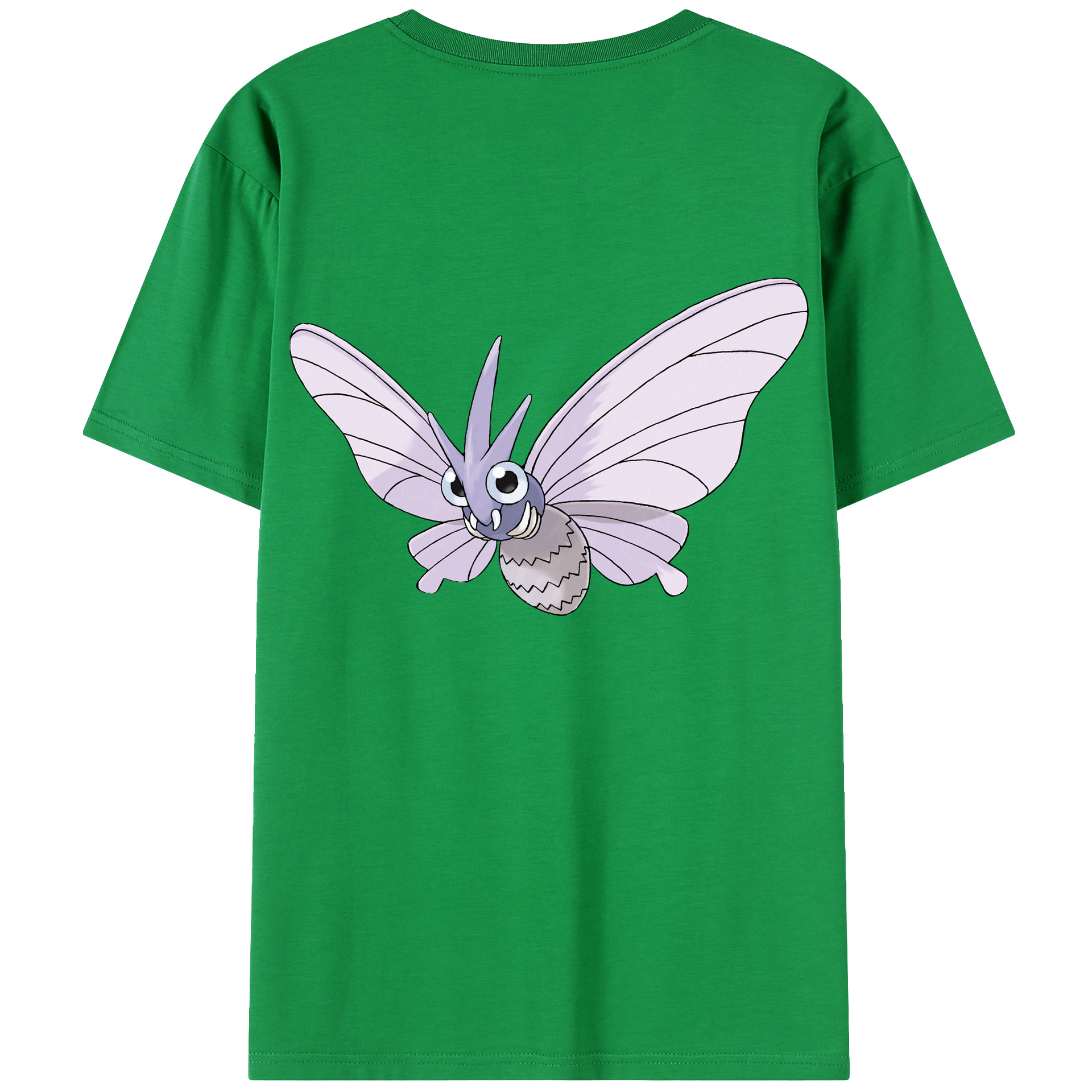 （画像用） ポケットモンスター Pokémon 綿100％ メンズ半袖Tシャツ（バックプリント） 通気性