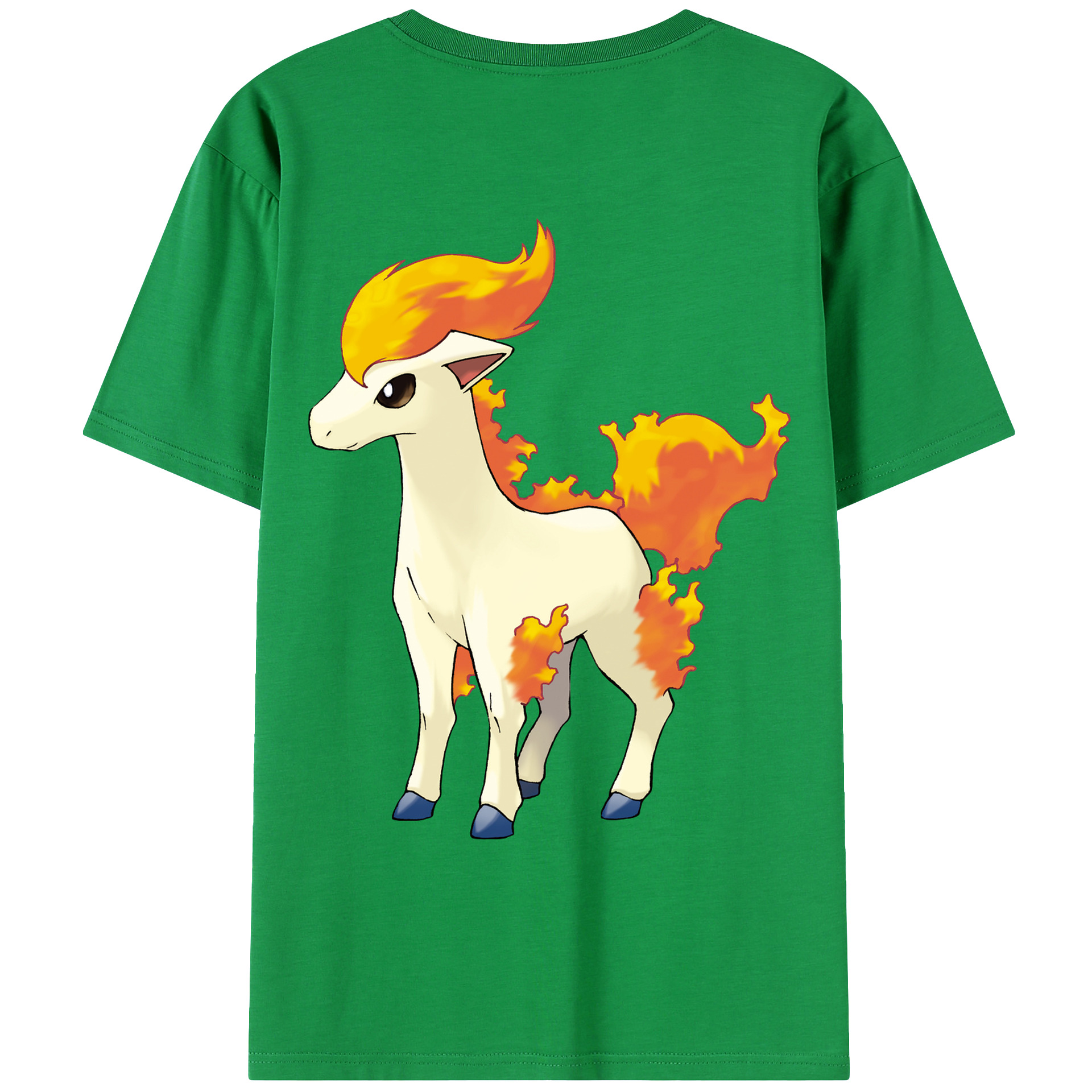 （画像用） ポケットモンスター Pokémon 綿100％ メンズ半袖Tシャツ（バックプリント） 通気性