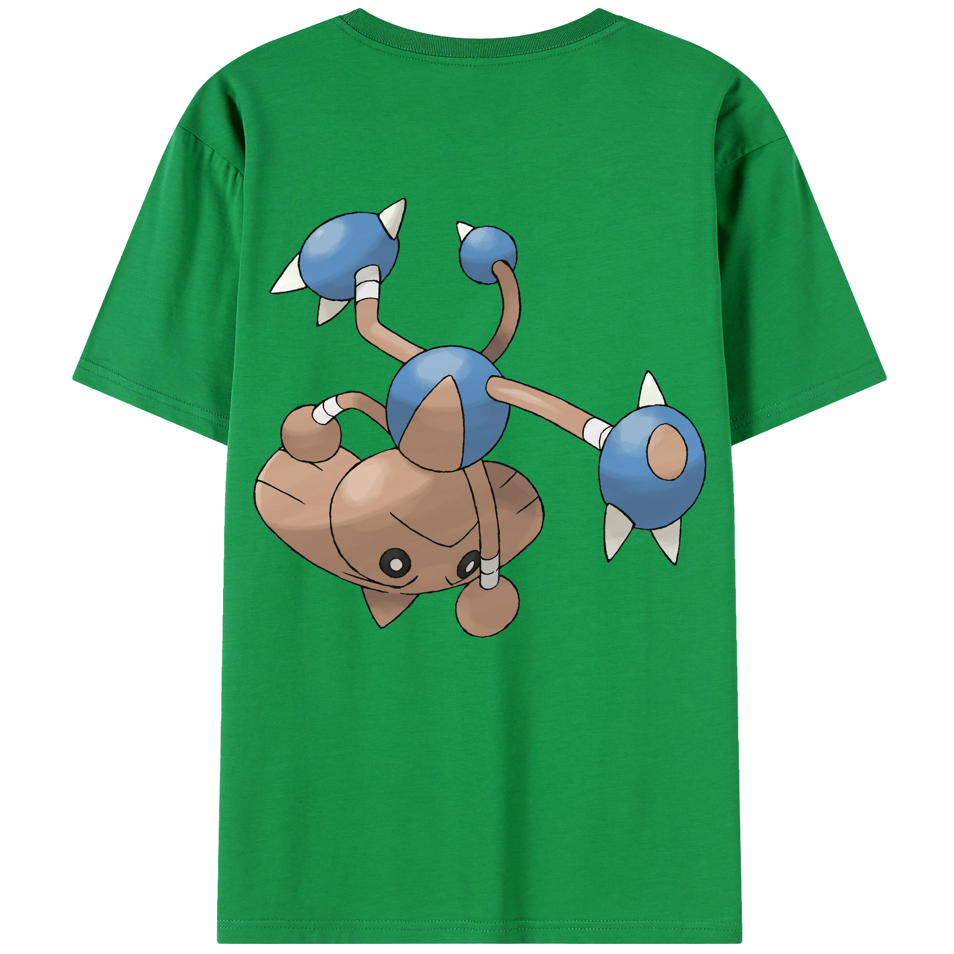 （画像用） ポケットモンスター Pokémon 綿100％ メンズ半袖Tシャツ（バックプリント） 通気性