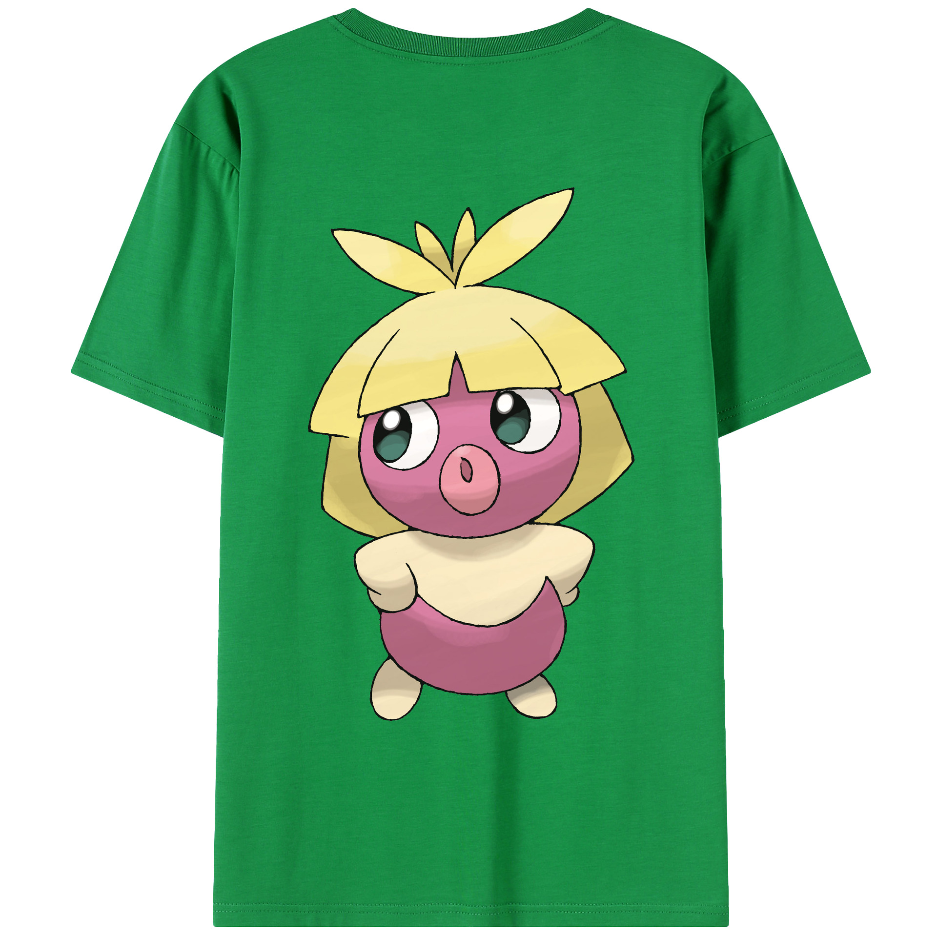 （画像用） ポケットモンスター Pokémon 綿100％ メンズ半袖Tシャツ（バックプリント） 通気性