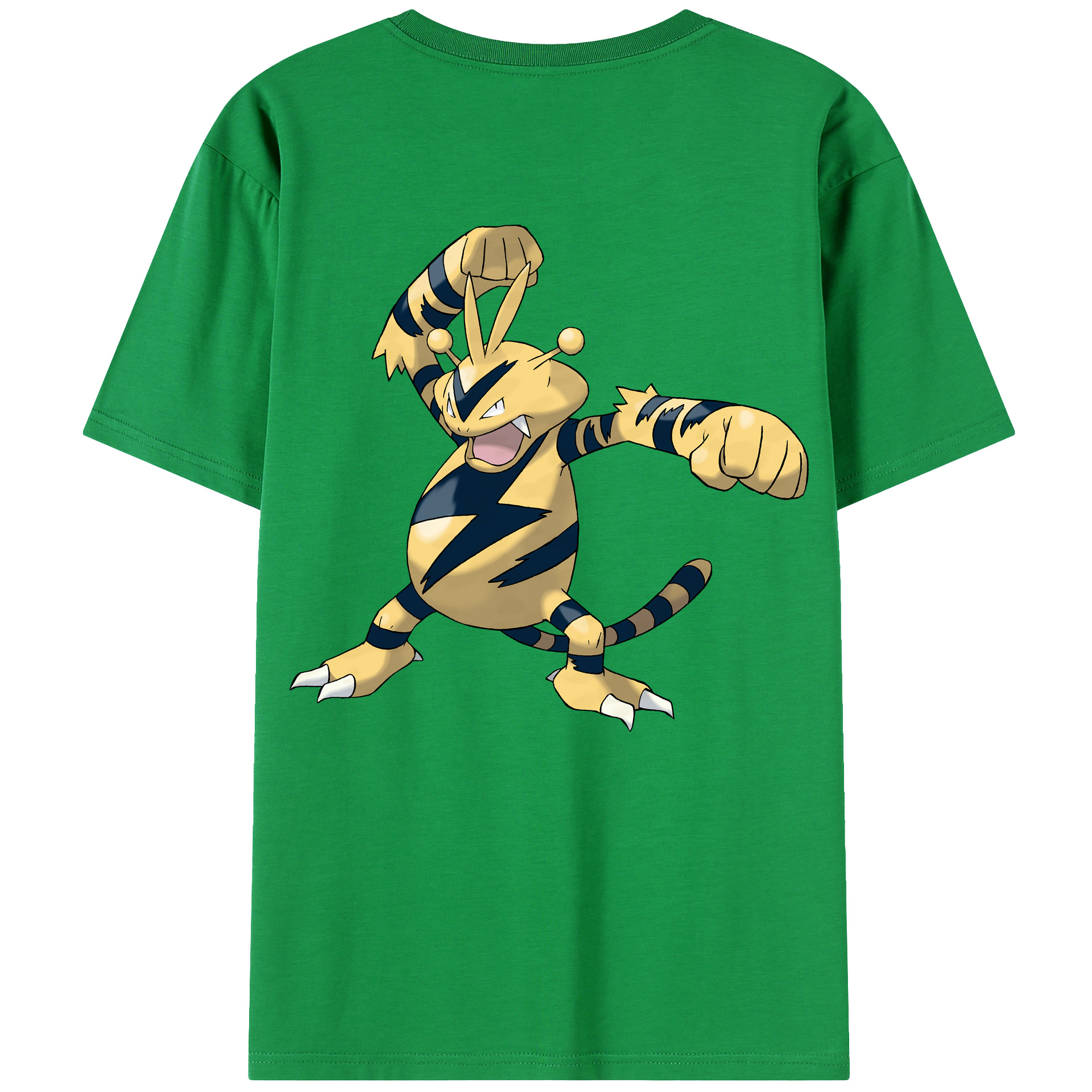 （画像用） ポケットモンスター Pokémon 綿100％ メンズ半袖Tシャツ（バックプリント） 通気性