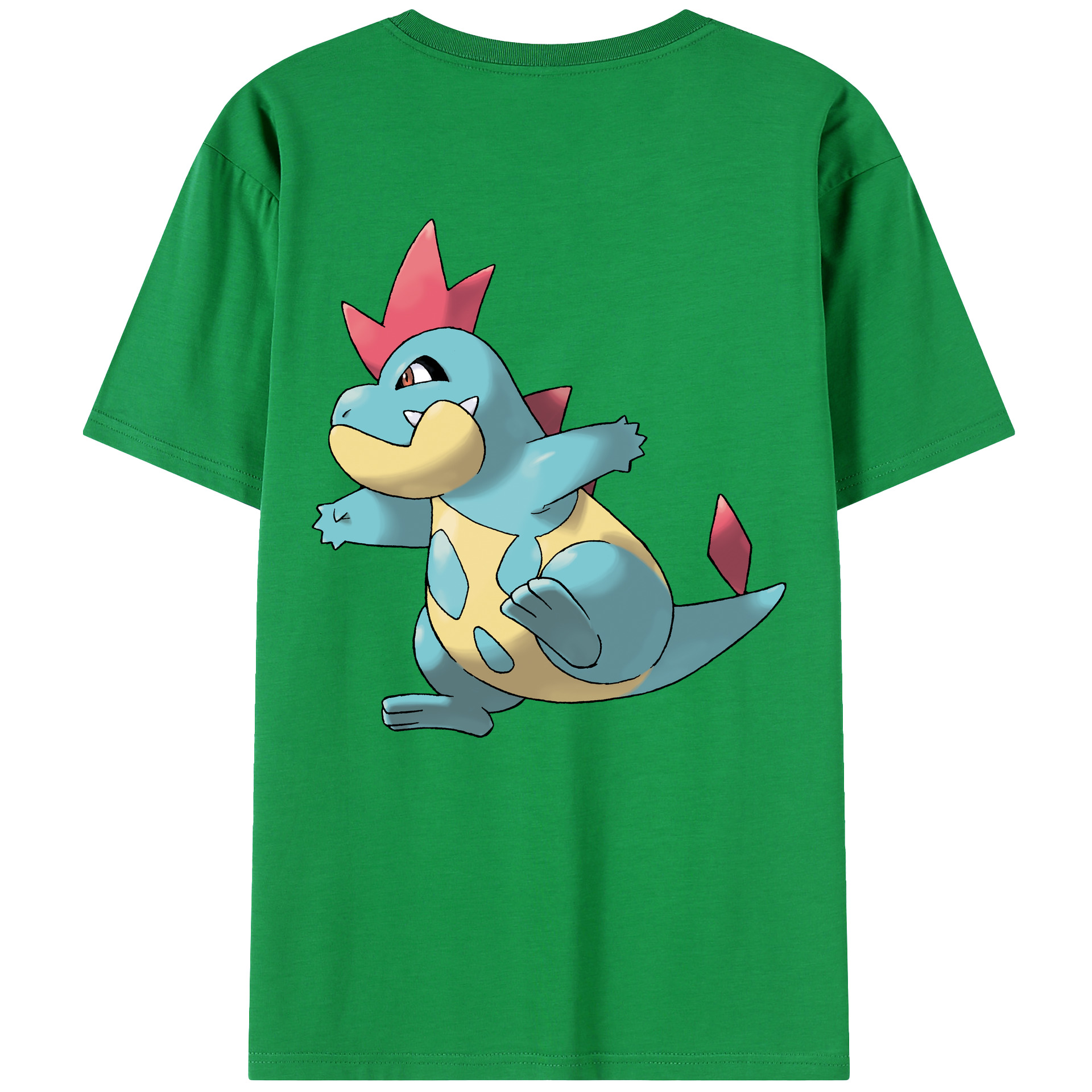 （画像用） ポケットモンスター Pokémon 綿100％ メンズ半袖Tシャツ（バックプリント） 通気性