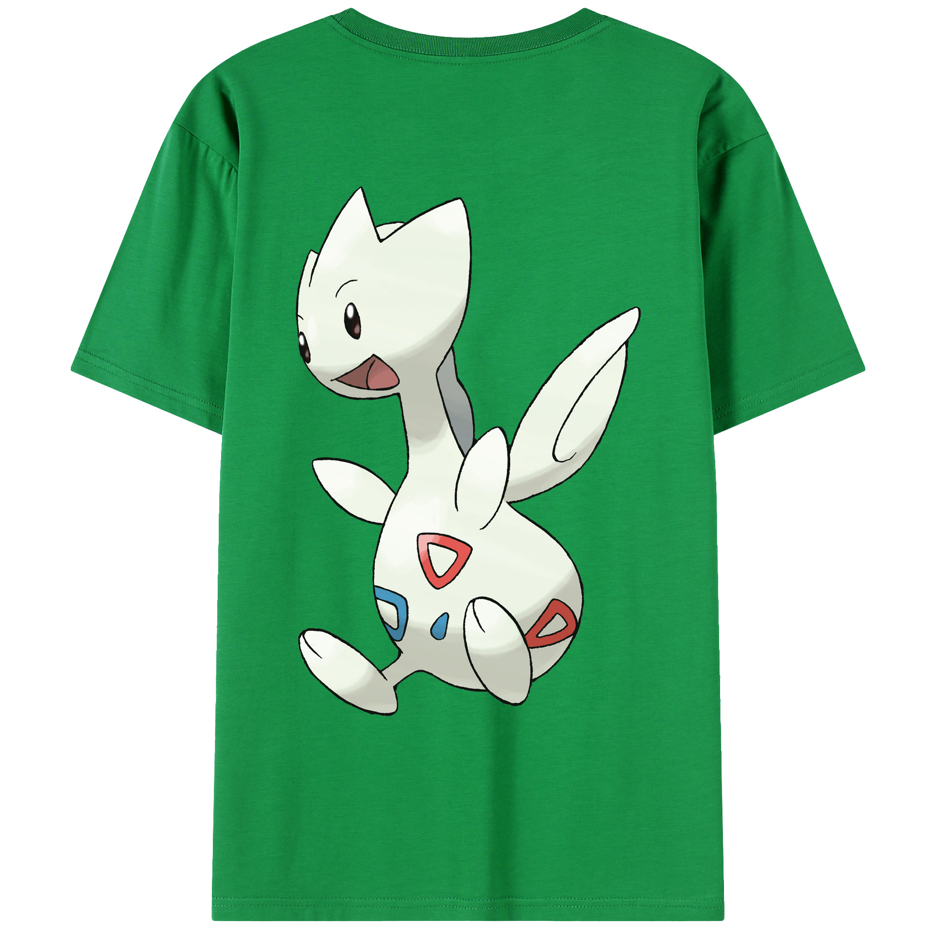 （画像用） ポケットモンスター Pokémon 綿100％ メンズ半袖Tシャツ（バックプリント） 通気性