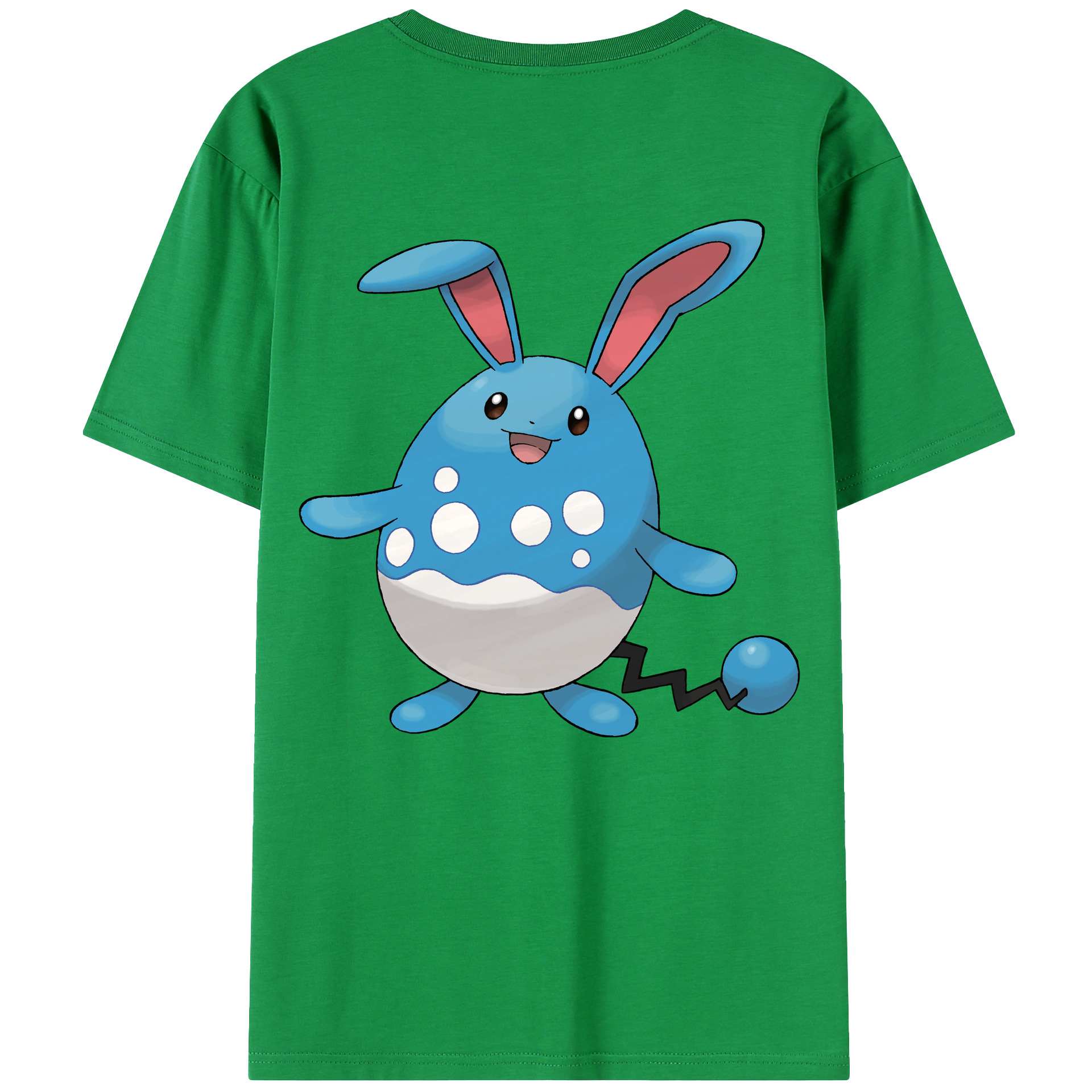 （画像用） ポケットモンスター Pokémon 綿100％ メンズ半袖Tシャツ（バックプリント） 通気性
