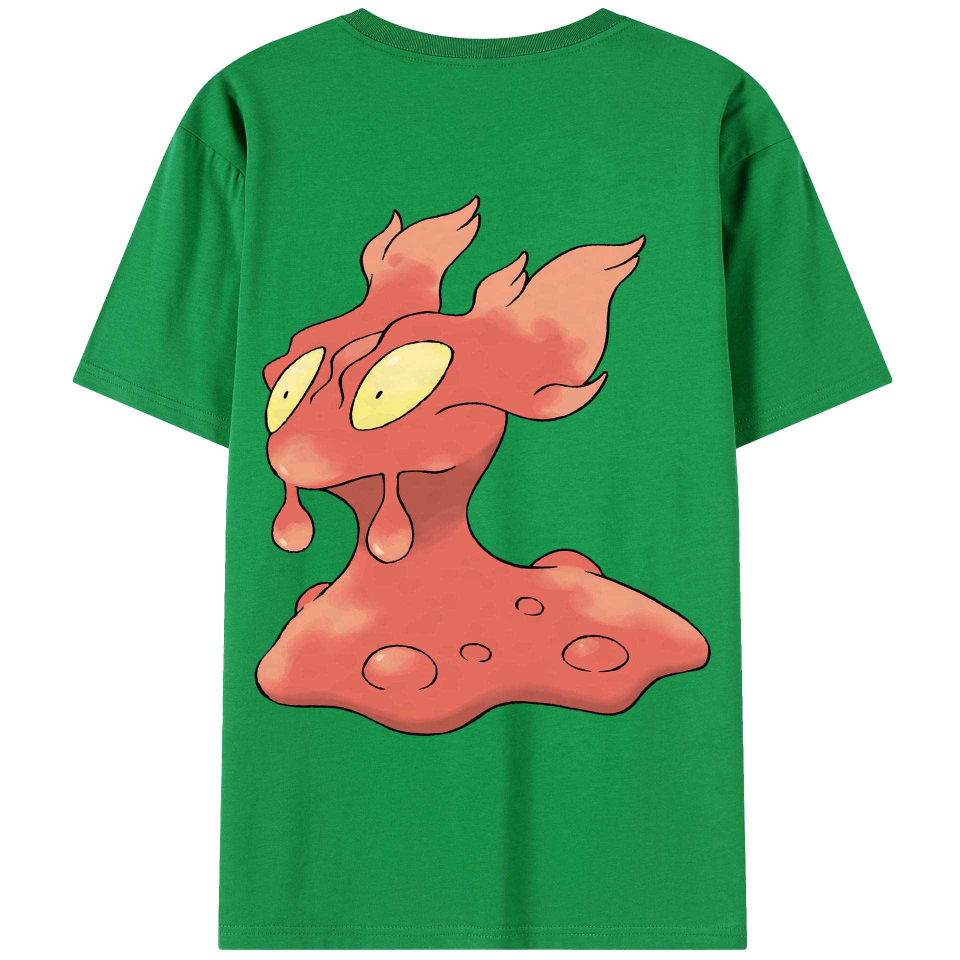 （画像用） ポケットモンスター Pokémon 綿100％ メンズ半袖Tシャツ（バックプリント） 通気性