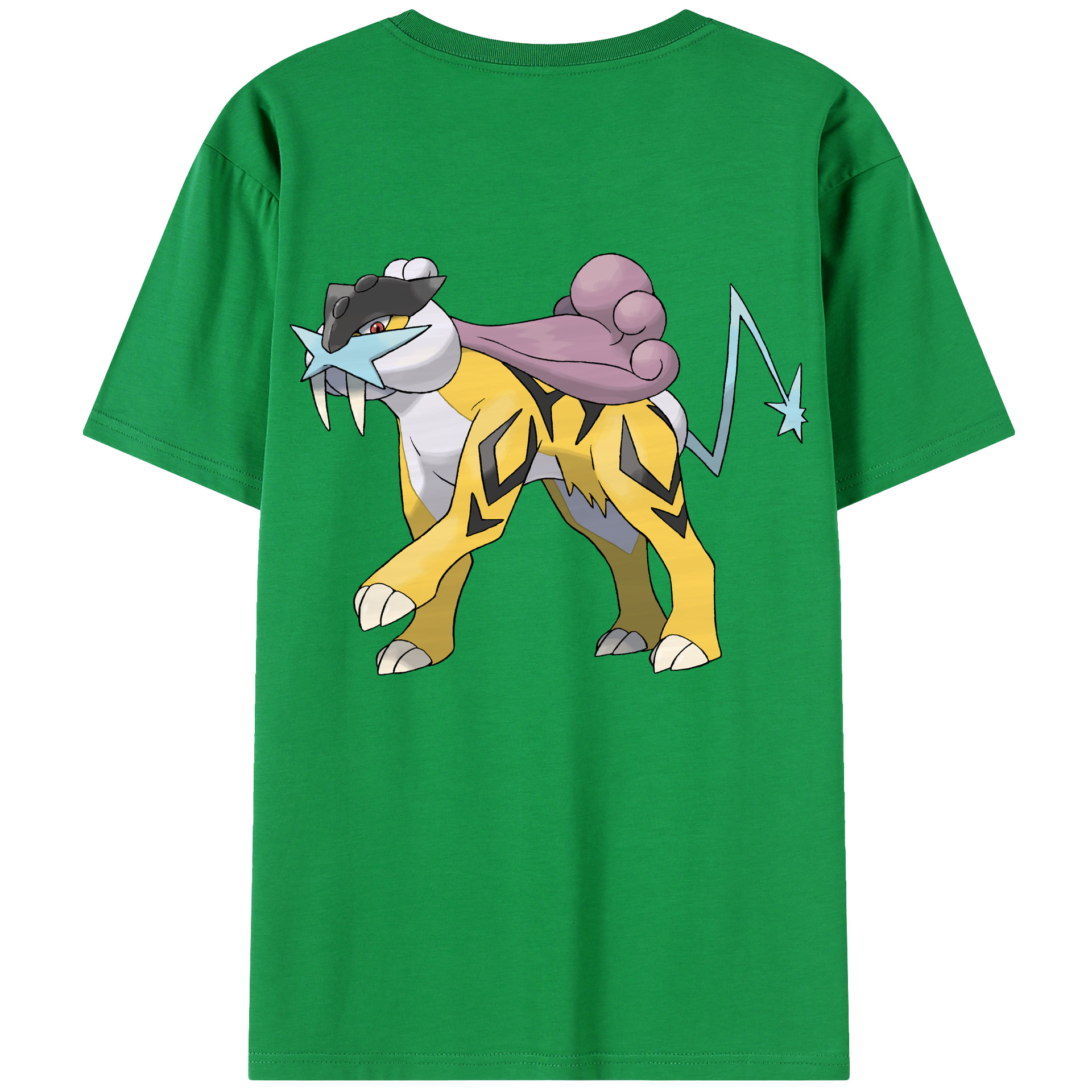 （画像用） ポケットモンスター Pokémon 綿100％ メンズ半袖Tシャツ（バックプリント） 通気性