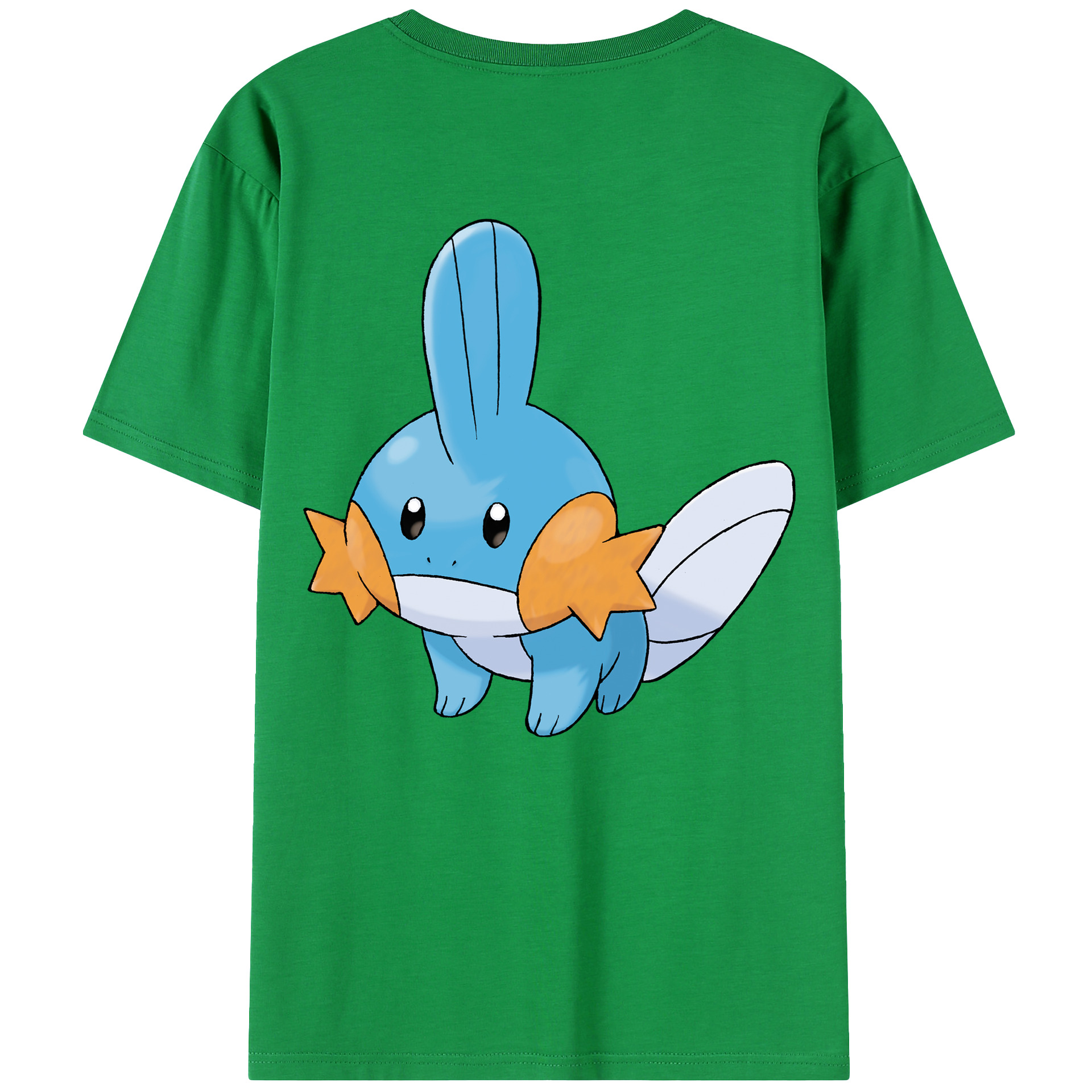 （画像用） ポケットモンスター Pokémon 綿100％ メンズ半袖Tシャツ（バックプリント） 通気性