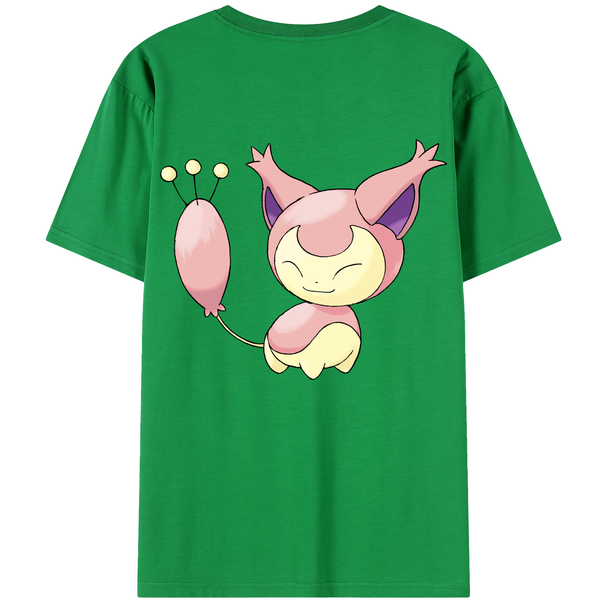 （画像用） ポケットモンスター Pokémon 綿100％ メンズ半袖Tシャツ（バックプリント） 通気性