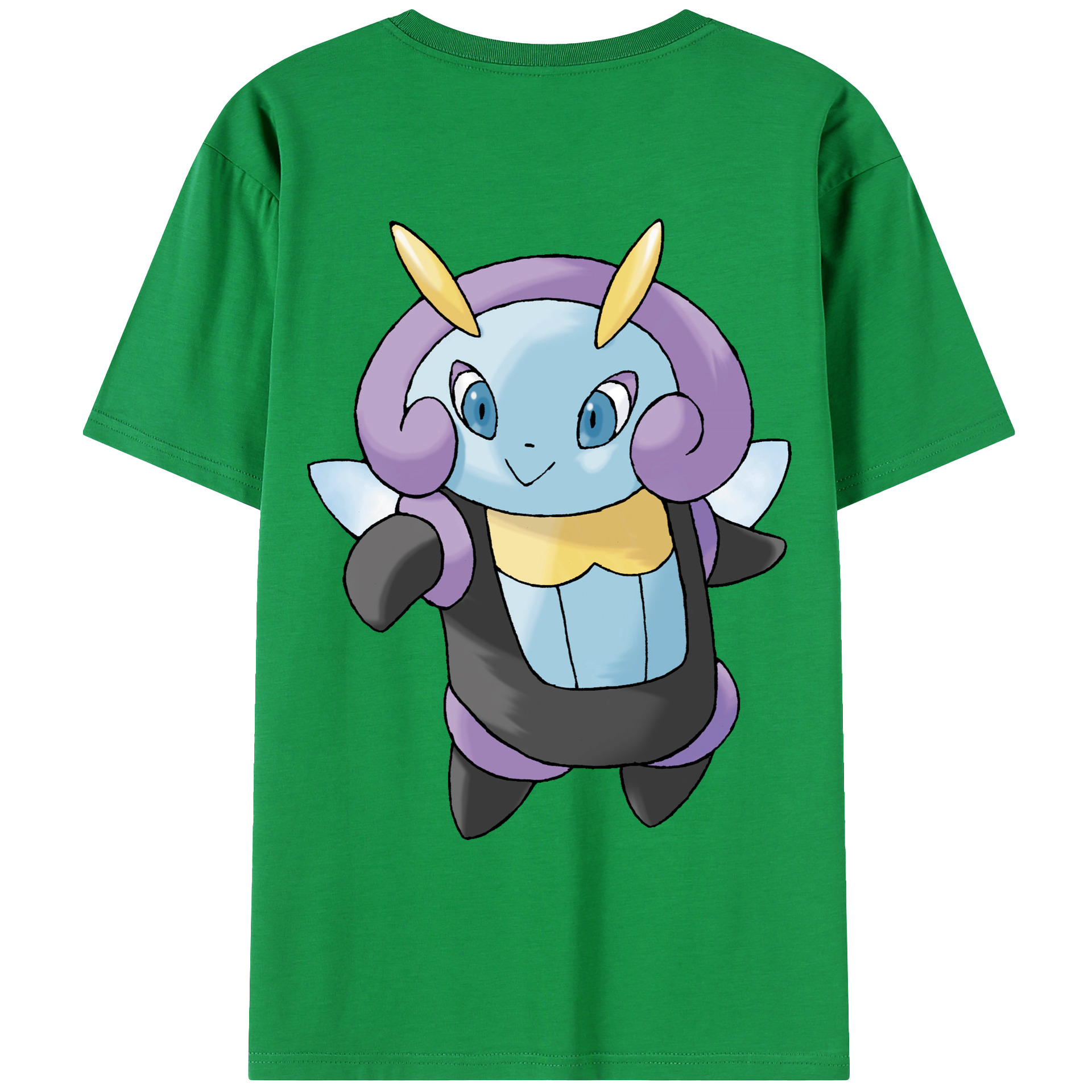 （画像用） ポケットモンスター Pokémon 綿100％ メンズ半袖Tシャツ（バックプリント） 通気性