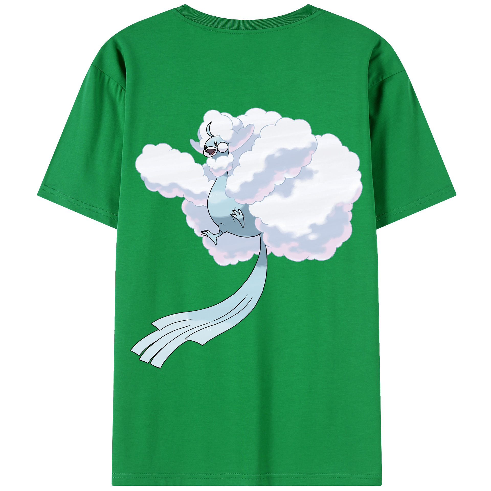 （画像用） ポケットモンスター Pokémon 綿100％ メンズ半袖Tシャツ（バックプリント） 通気性