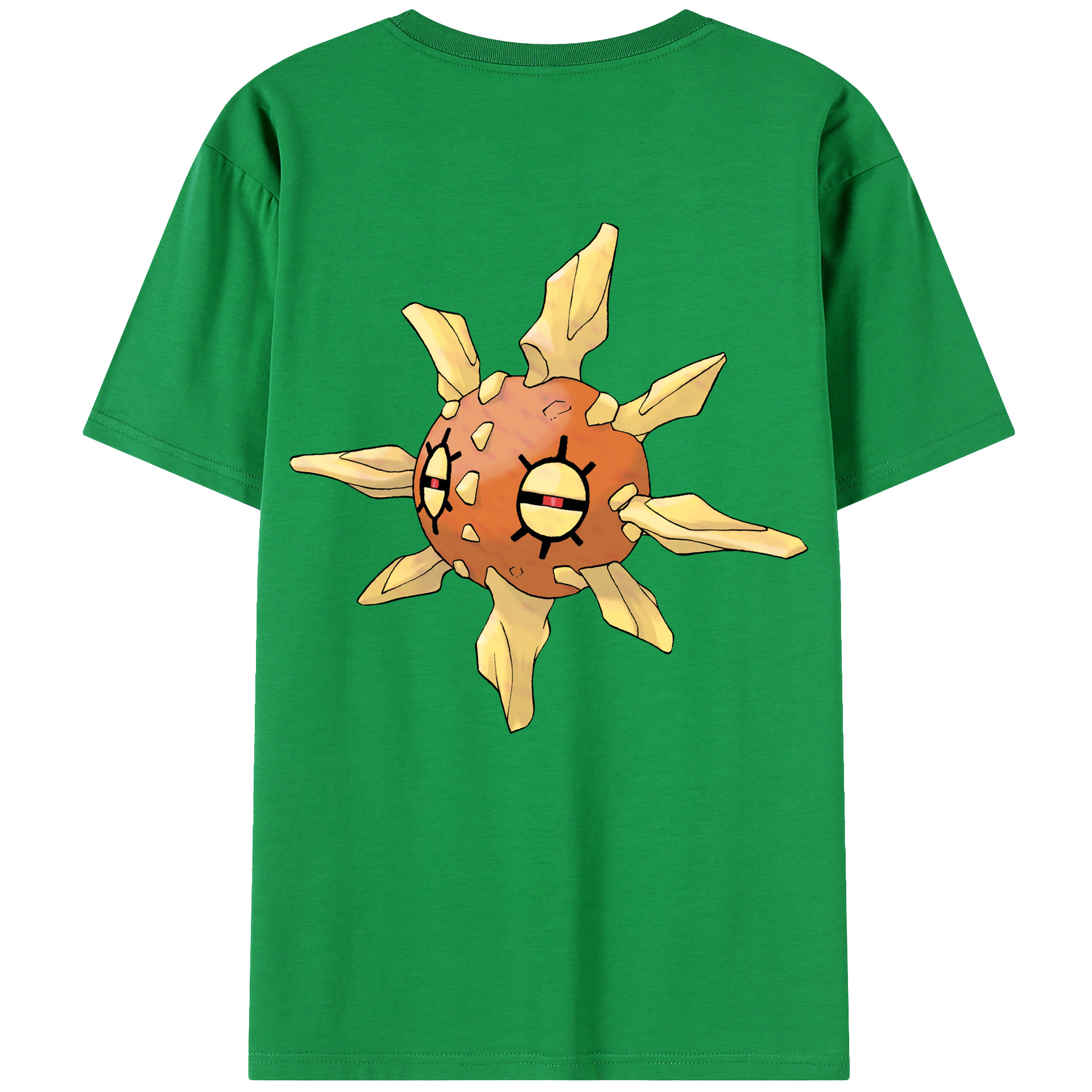 （画像用） ポケットモンスター Pokémon 綿100％ メンズ半袖Tシャツ（バックプリント） 通気性