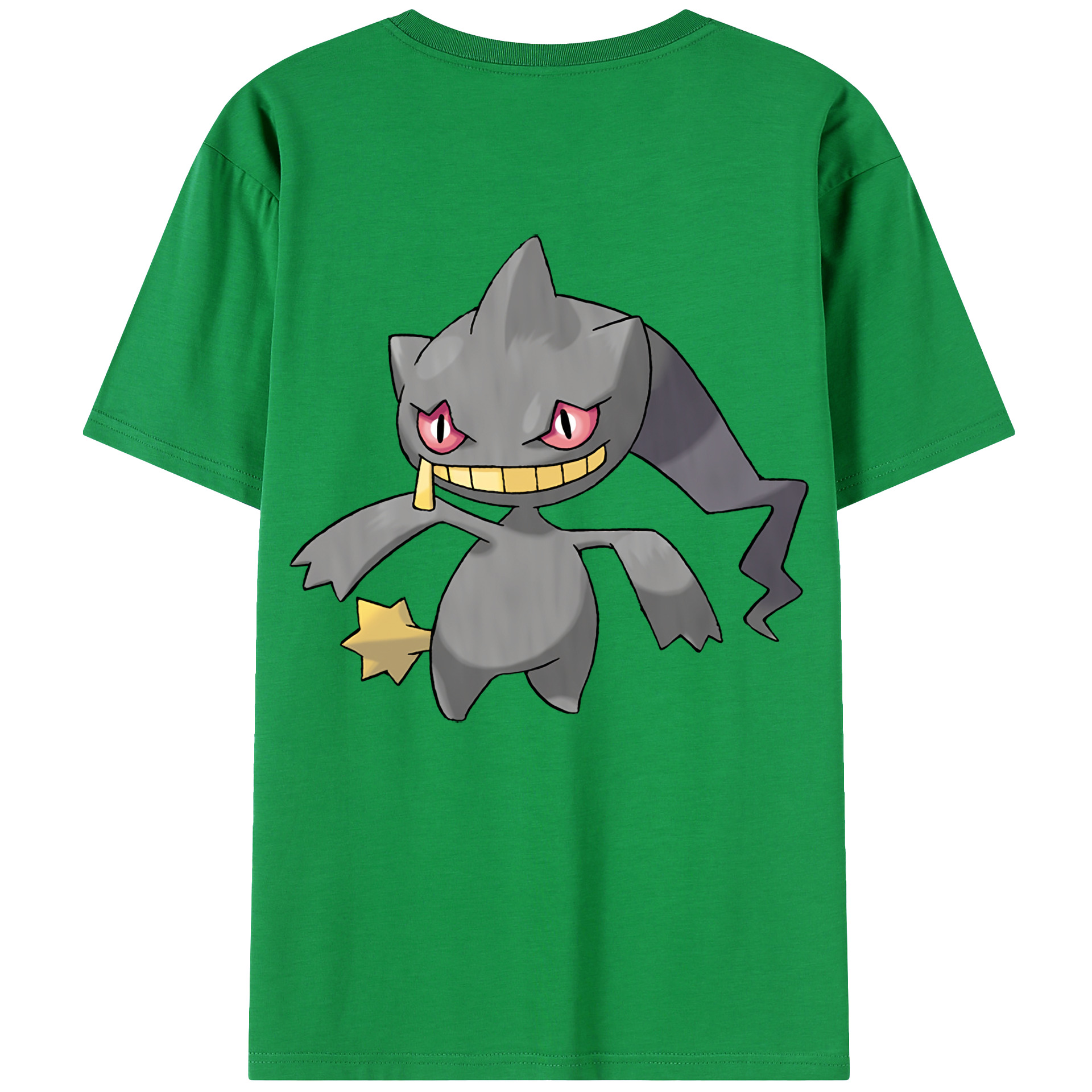 （画像用） ポケットモンスター Pokémon 綿100％ メンズ半袖Tシャツ（バックプリント） 通気性