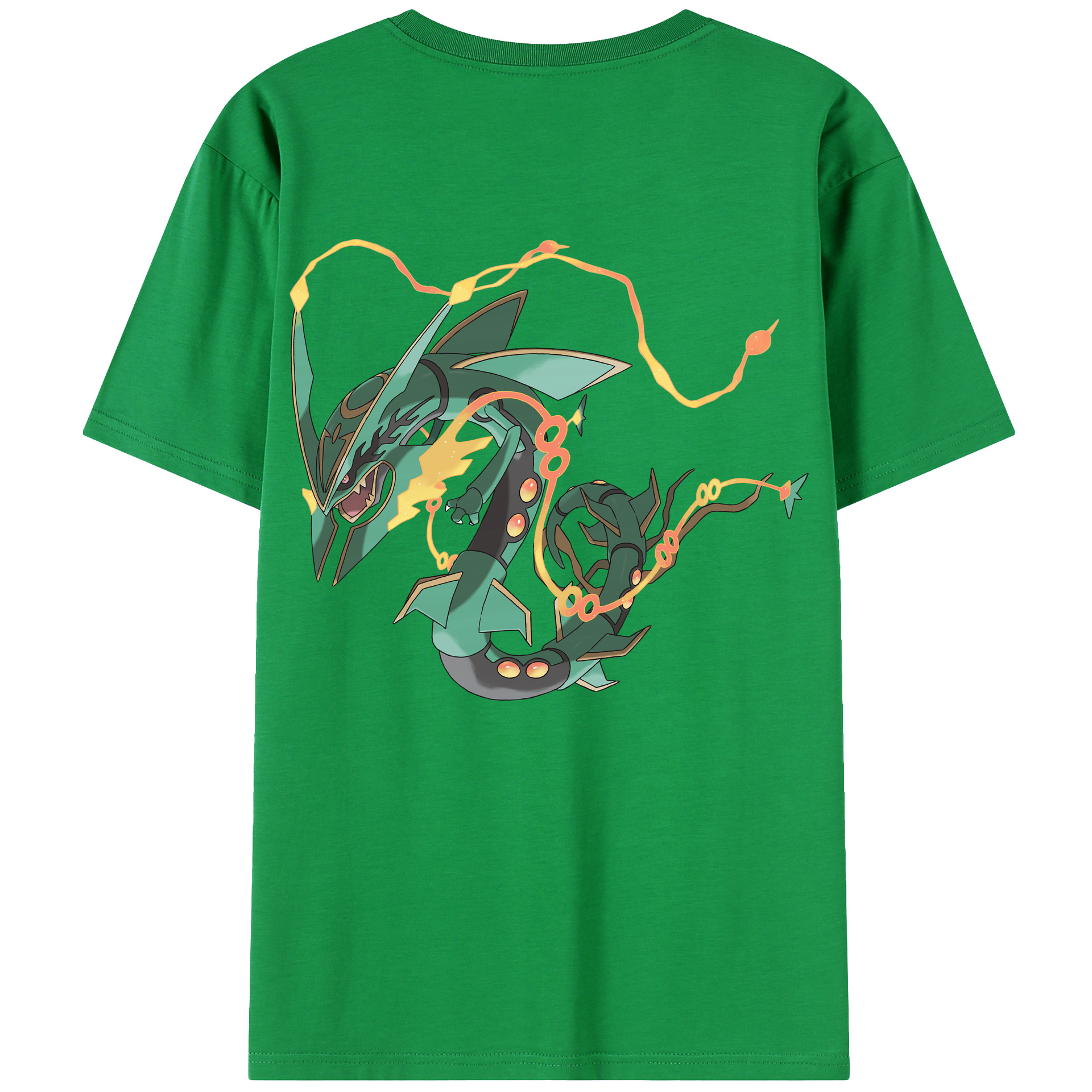 （画像用） ポケットモンスター Pokémon 綿100％ メンズ半袖Tシャツ（バックプリント） 通気性